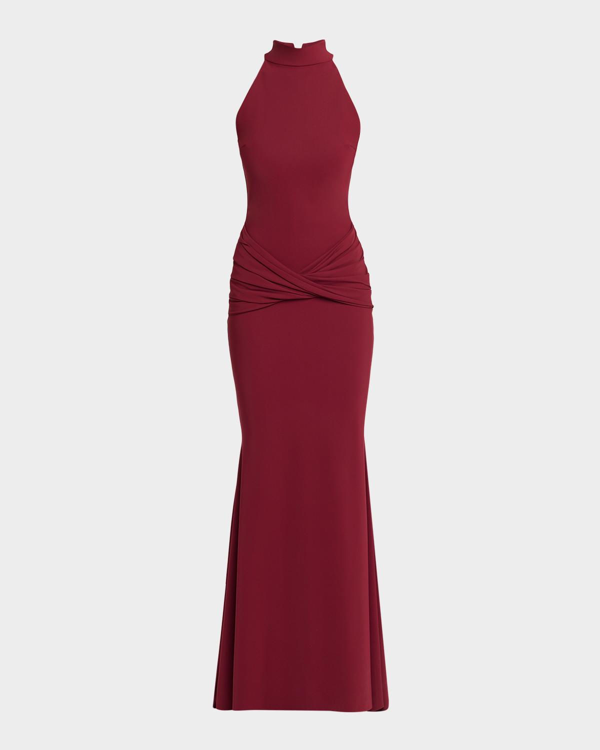 Zesika Twisted Halter Trumpet Gown