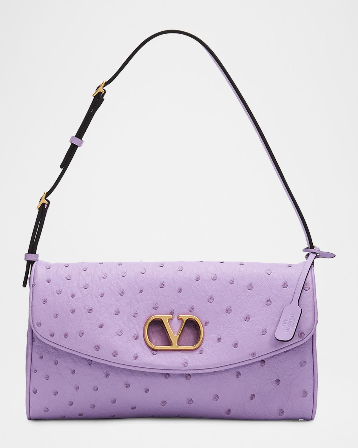 Devain Logo Leather Top Handle Bag