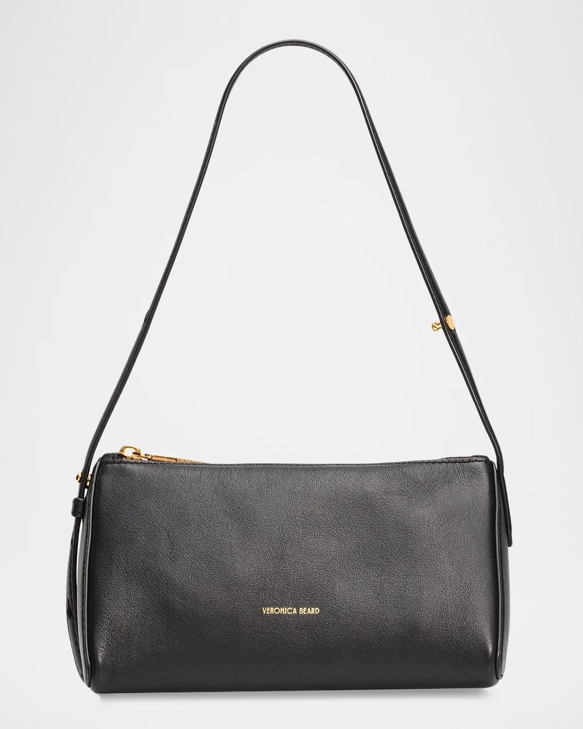 Prism Triangular Leather Shoulder Bag