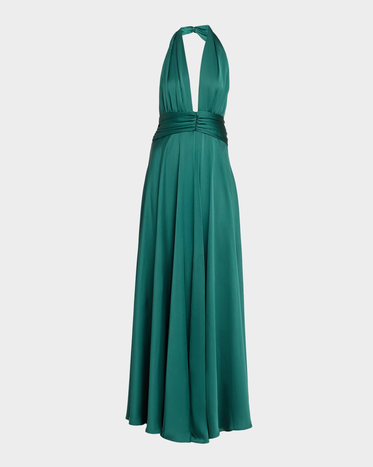 Jasmine Backless Plunging Gown