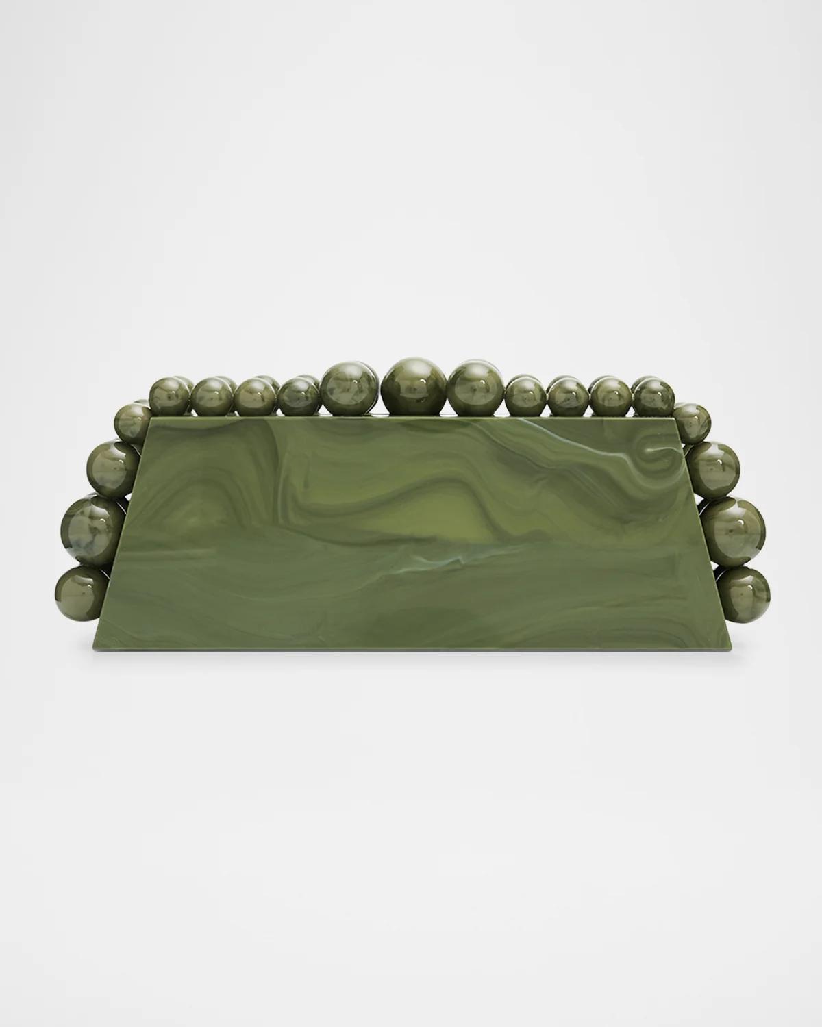 Eos Lungo Marbled Acrylic Clutch Bag