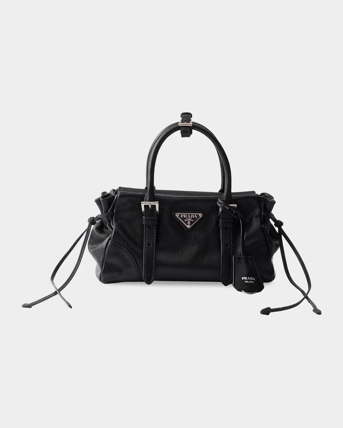 Karin Small Leather Top Handle Bag