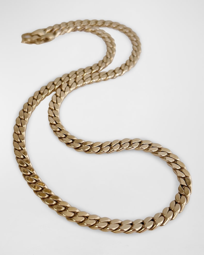 neimanmarcus.com | 14K Gold Flat Curb Link Necklace