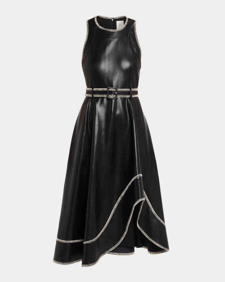 neiman marcus leather dress Cinq à Sept Magnanni
