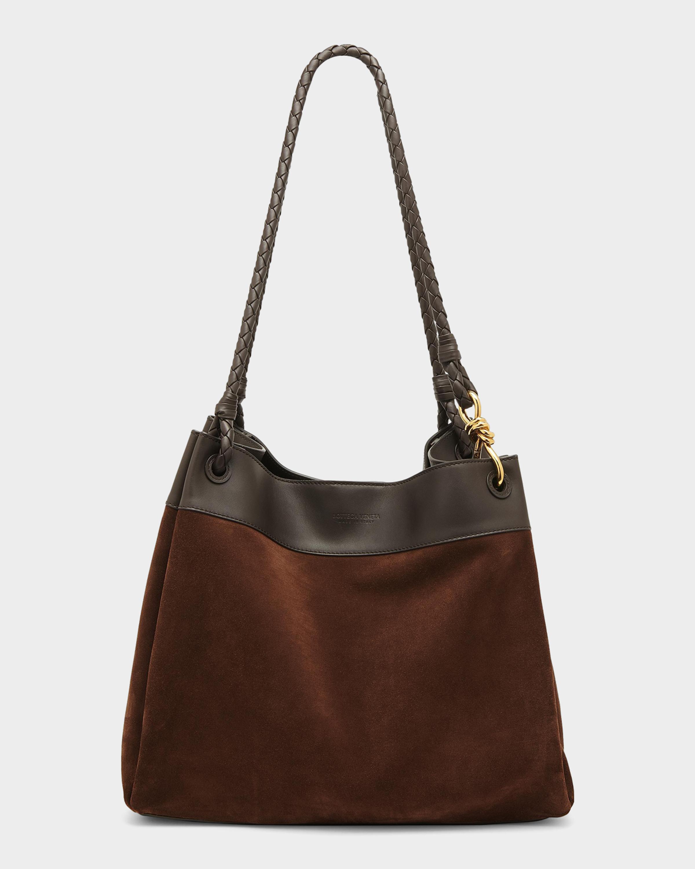 Parachute Maxi Suede Shoulder Bag