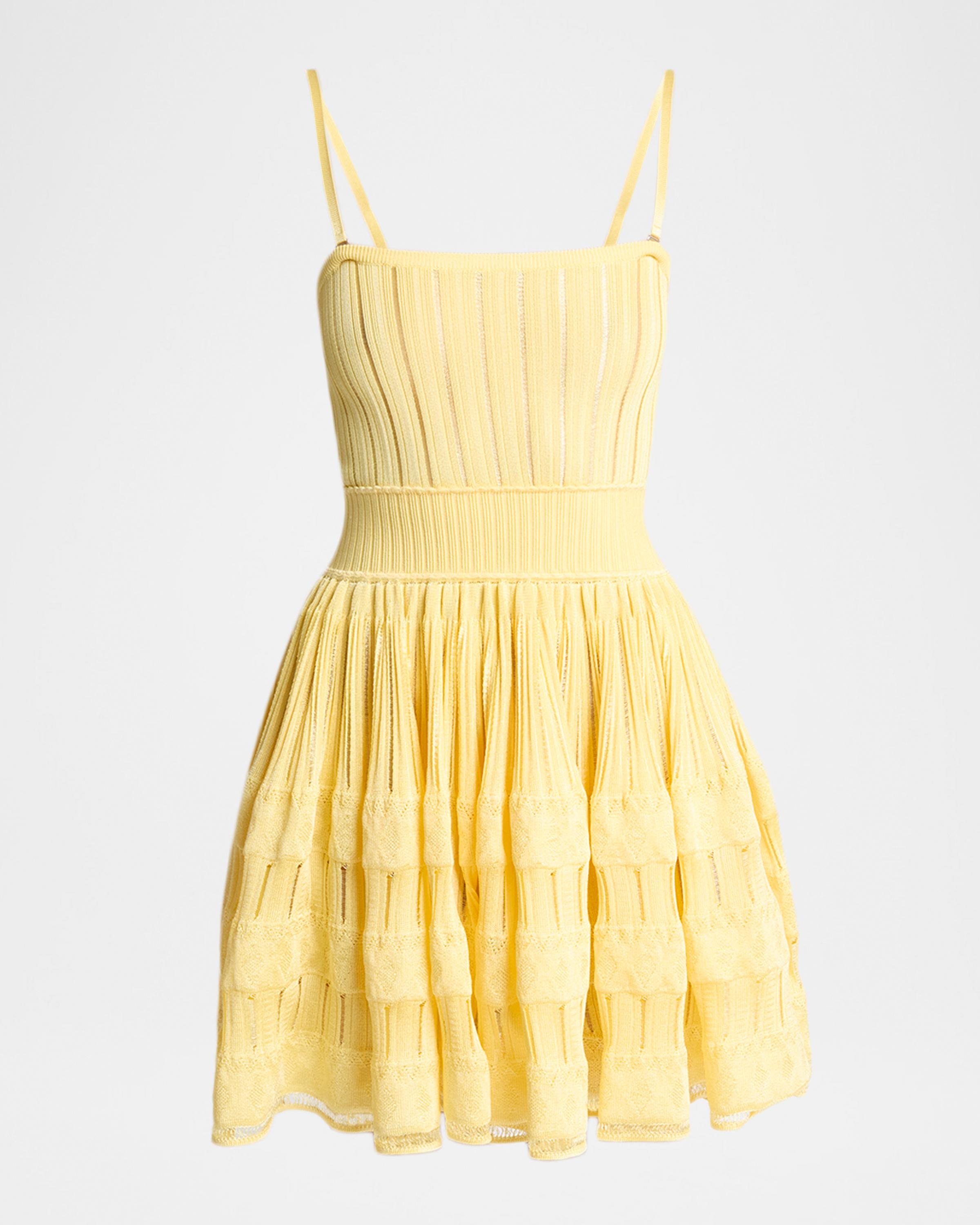 A-Line Crinoline Mini Dress with Removable Straps