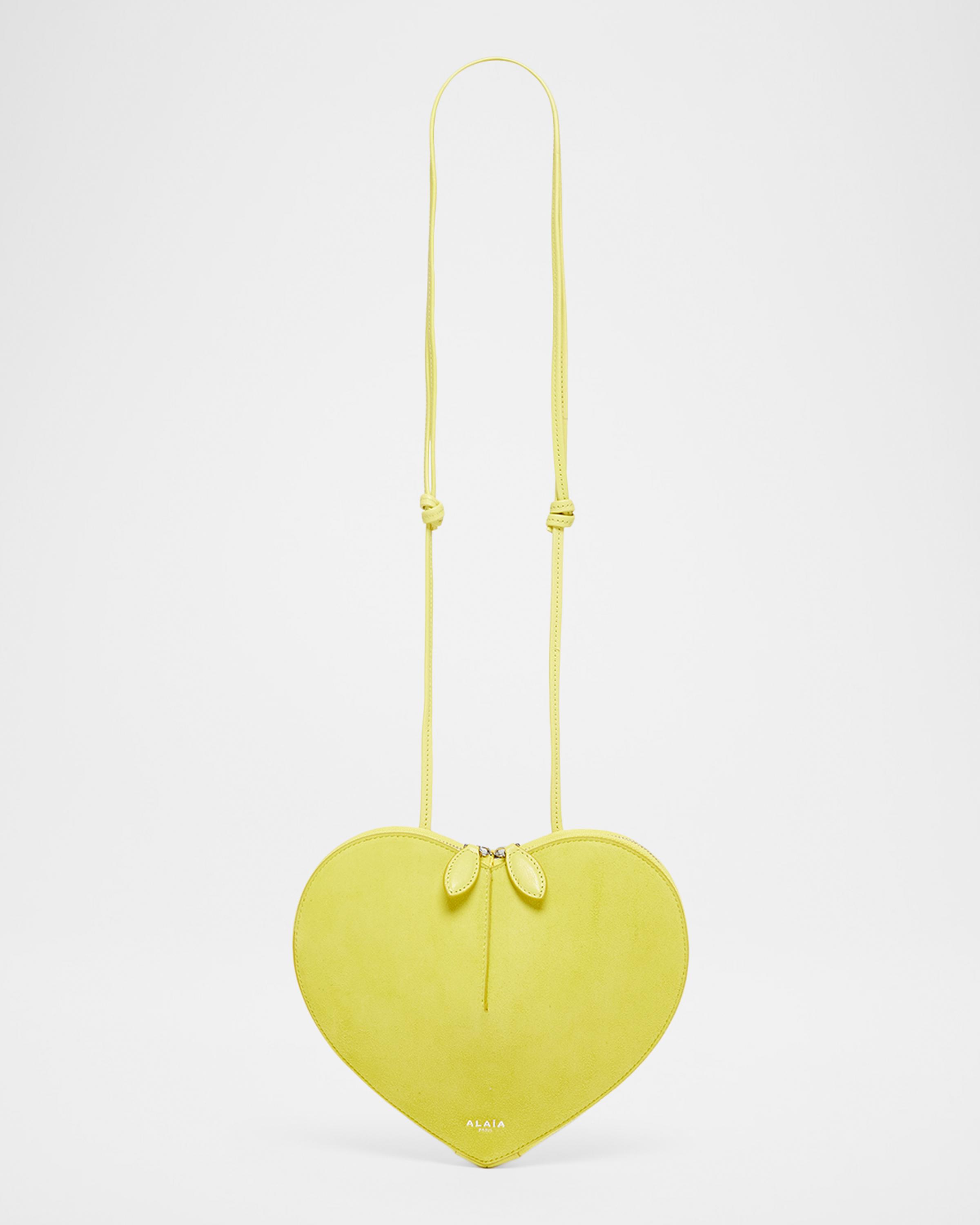 Le Coeur Crossbody Bag in Suede