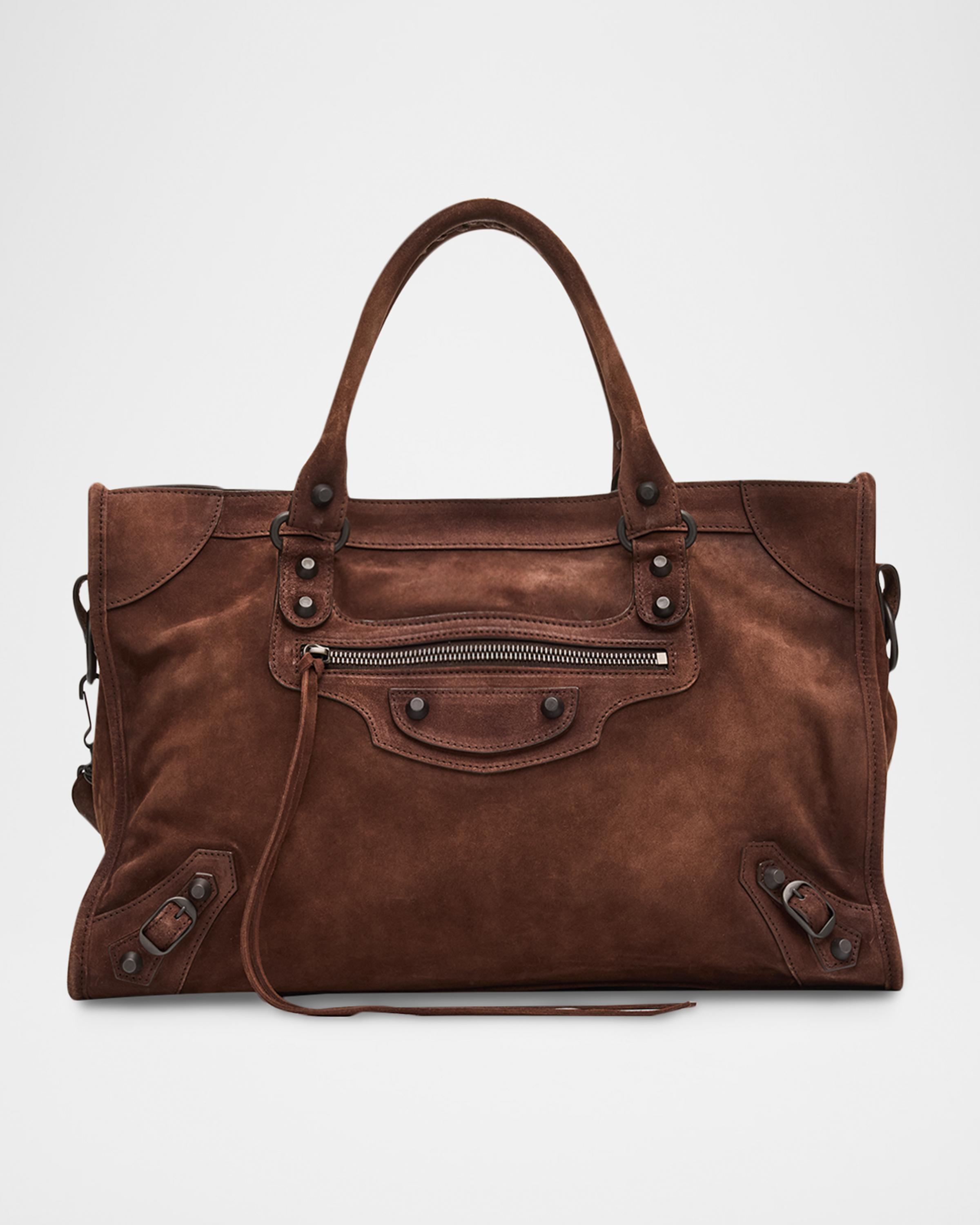 Le City Medium Suede Shoulder Bag