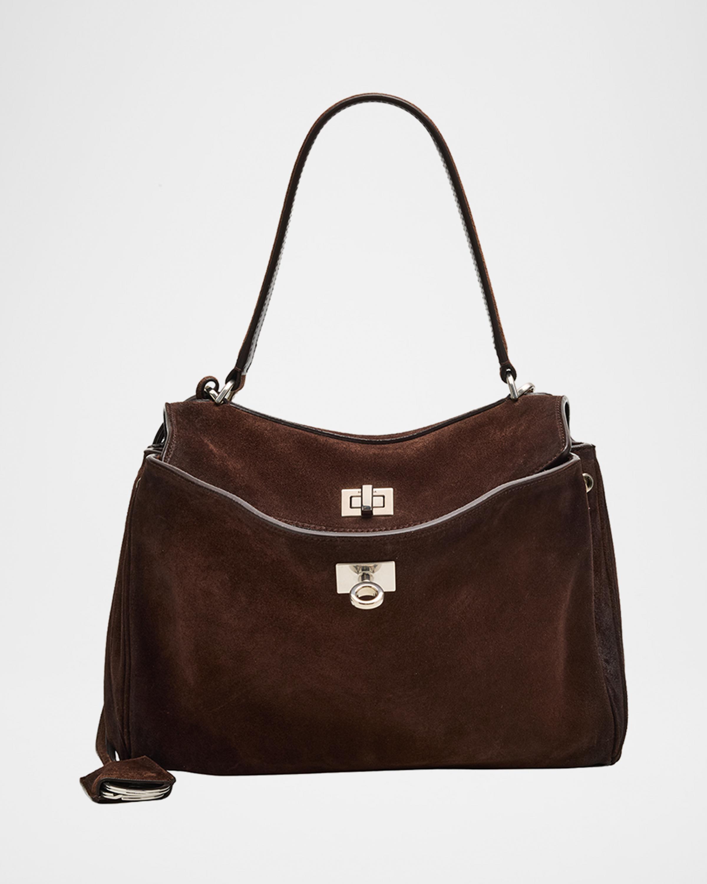 Rodeo Small Suede Top-Handle Bag