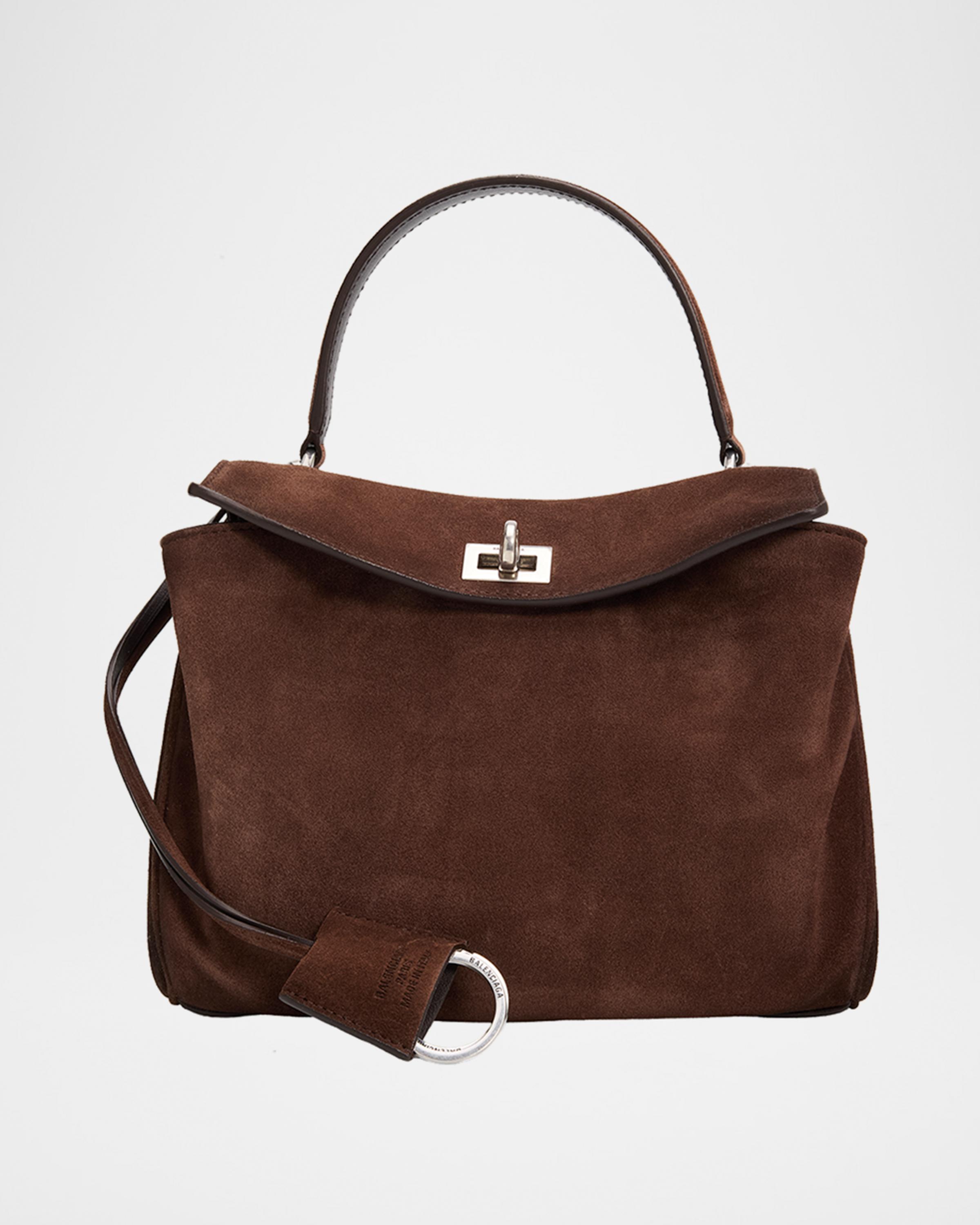 Rodeo Mini Smooth Suede Top-Handle Bag