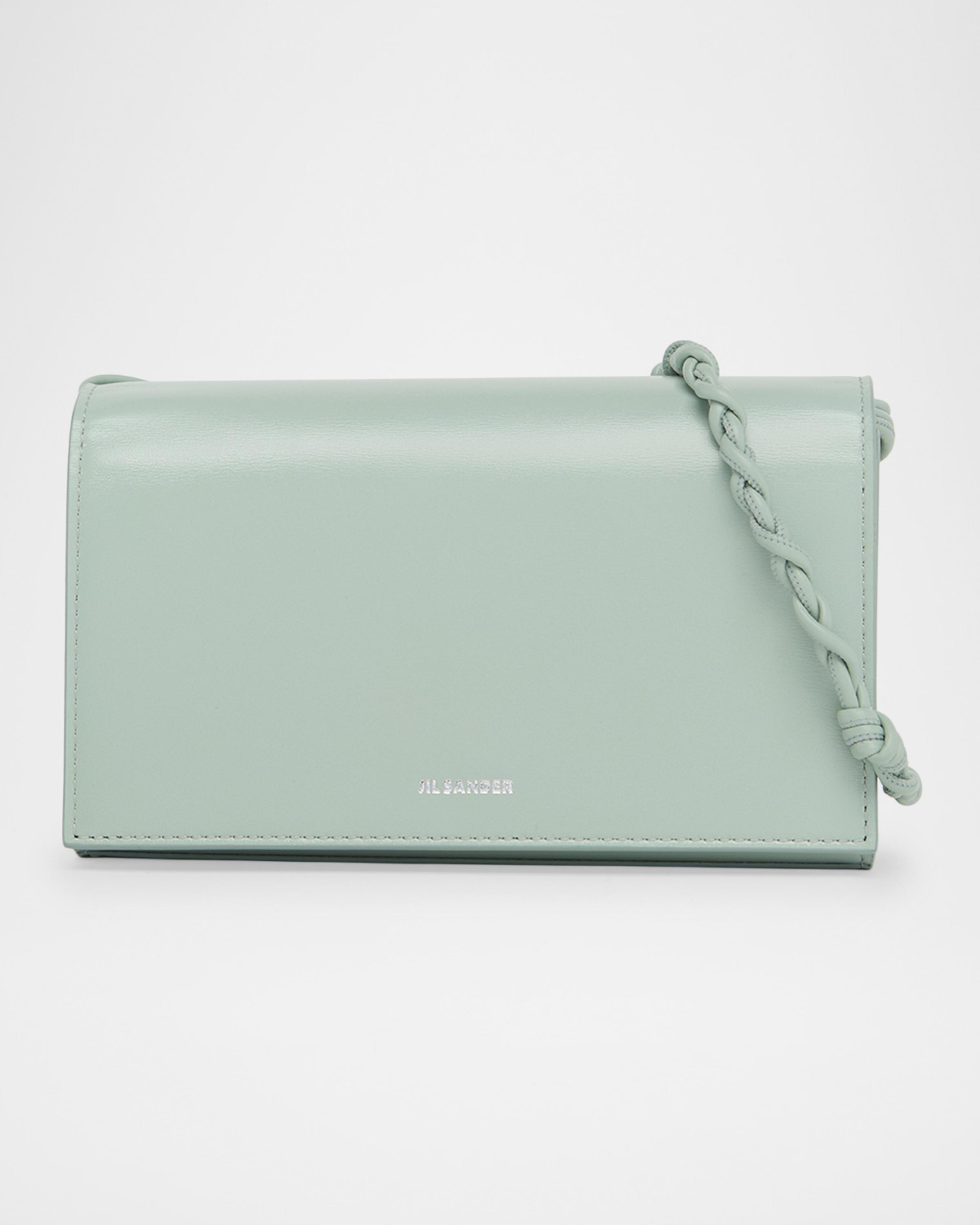 Tangle Twisted-Strap Leather Crossbody Bag