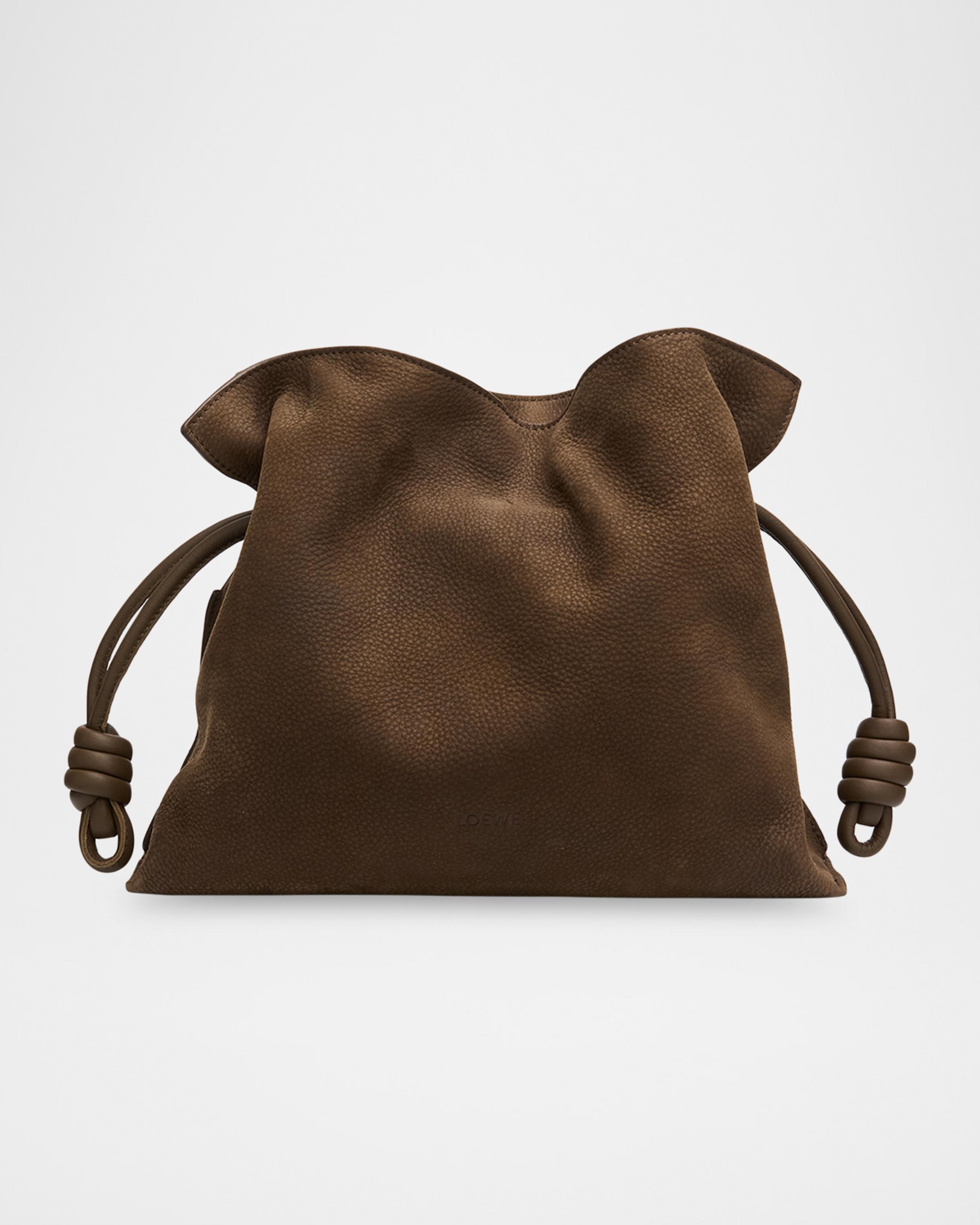 Flamenco Clutch Bag in Nubuck Leather