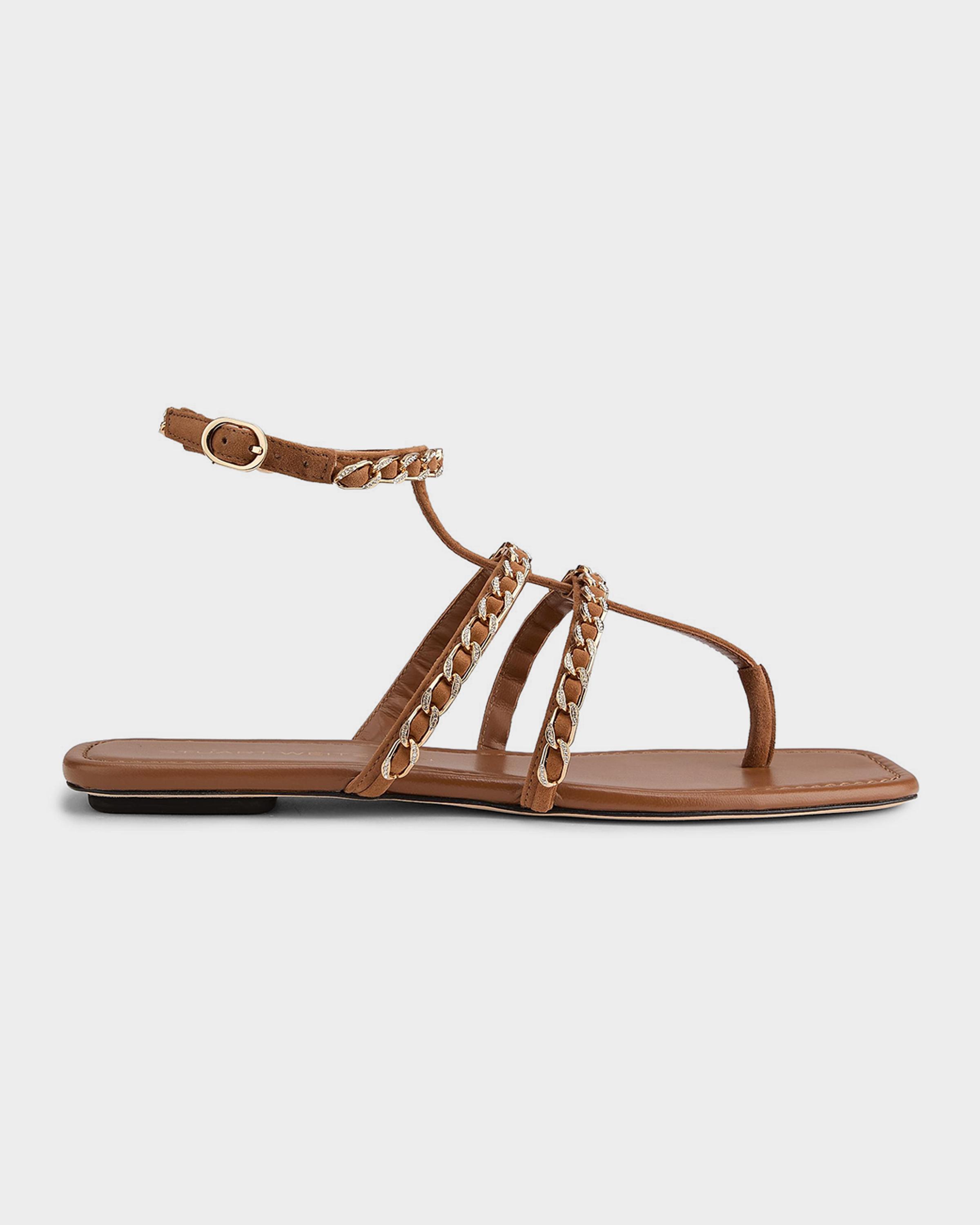 Soluxe Crystal Suede Sandals