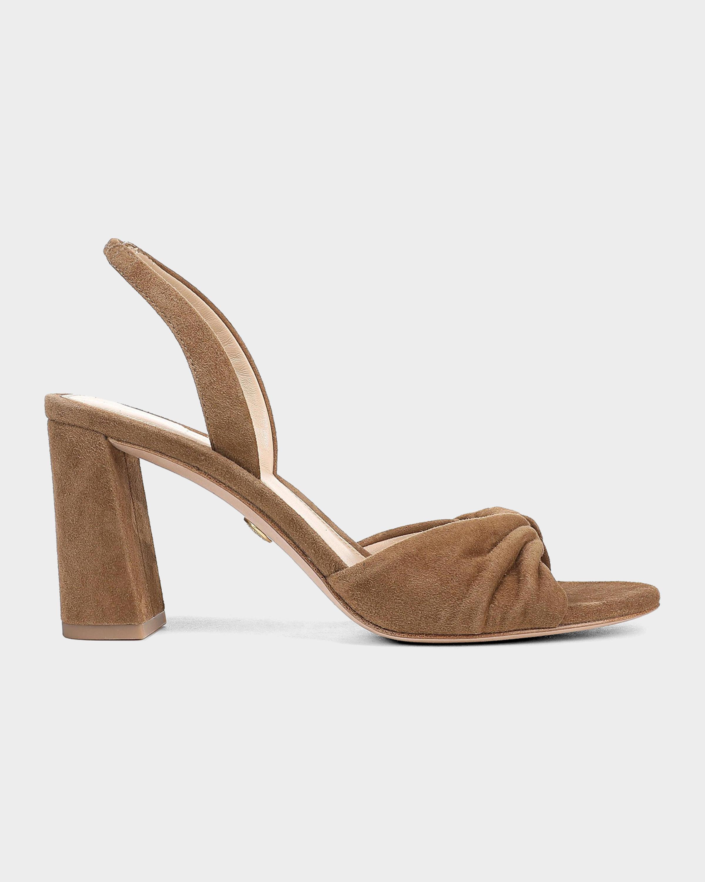 75mm Tullia Suede Block-Heel Sandals