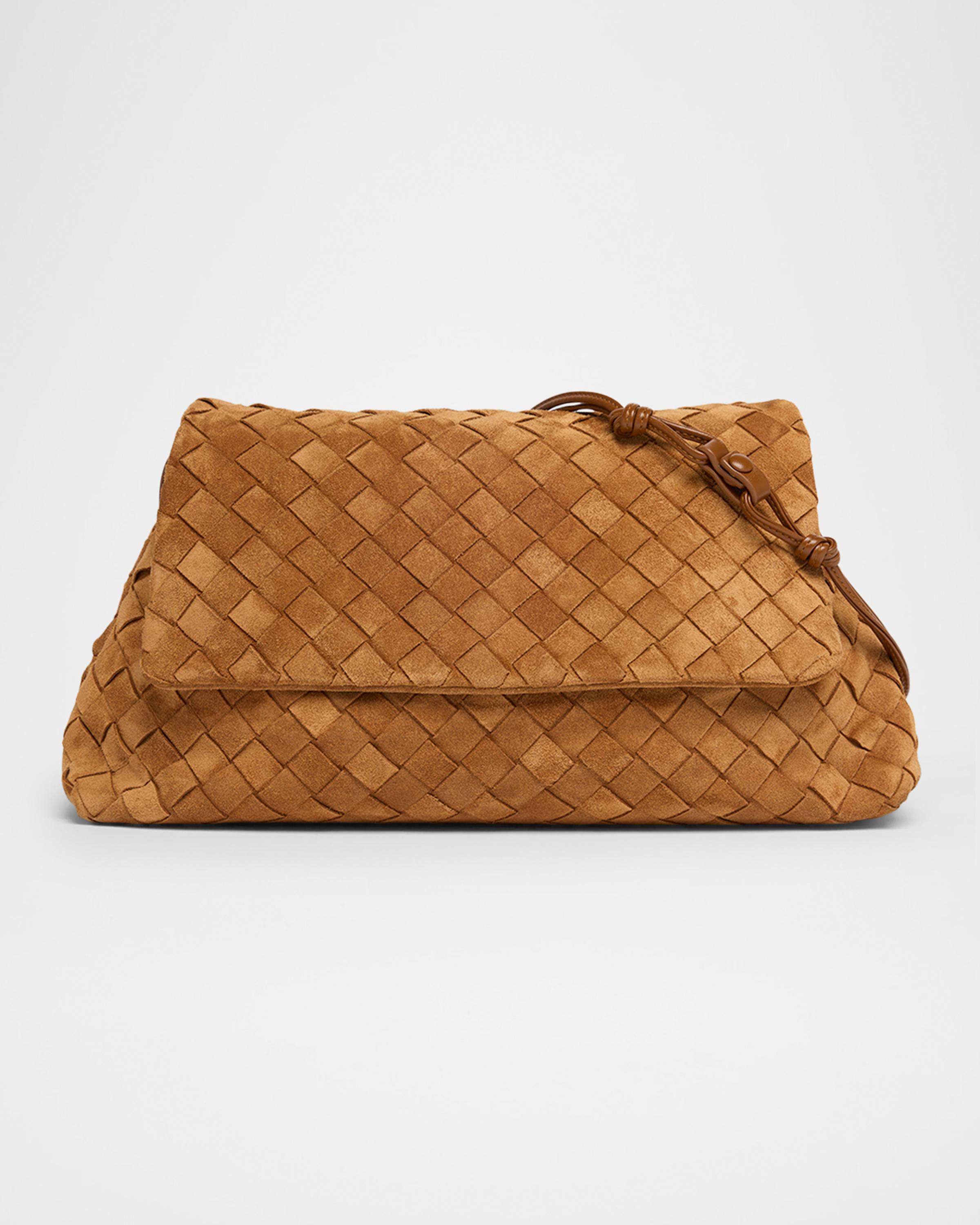 Giorno Suede Drawstring Shoulder Bag