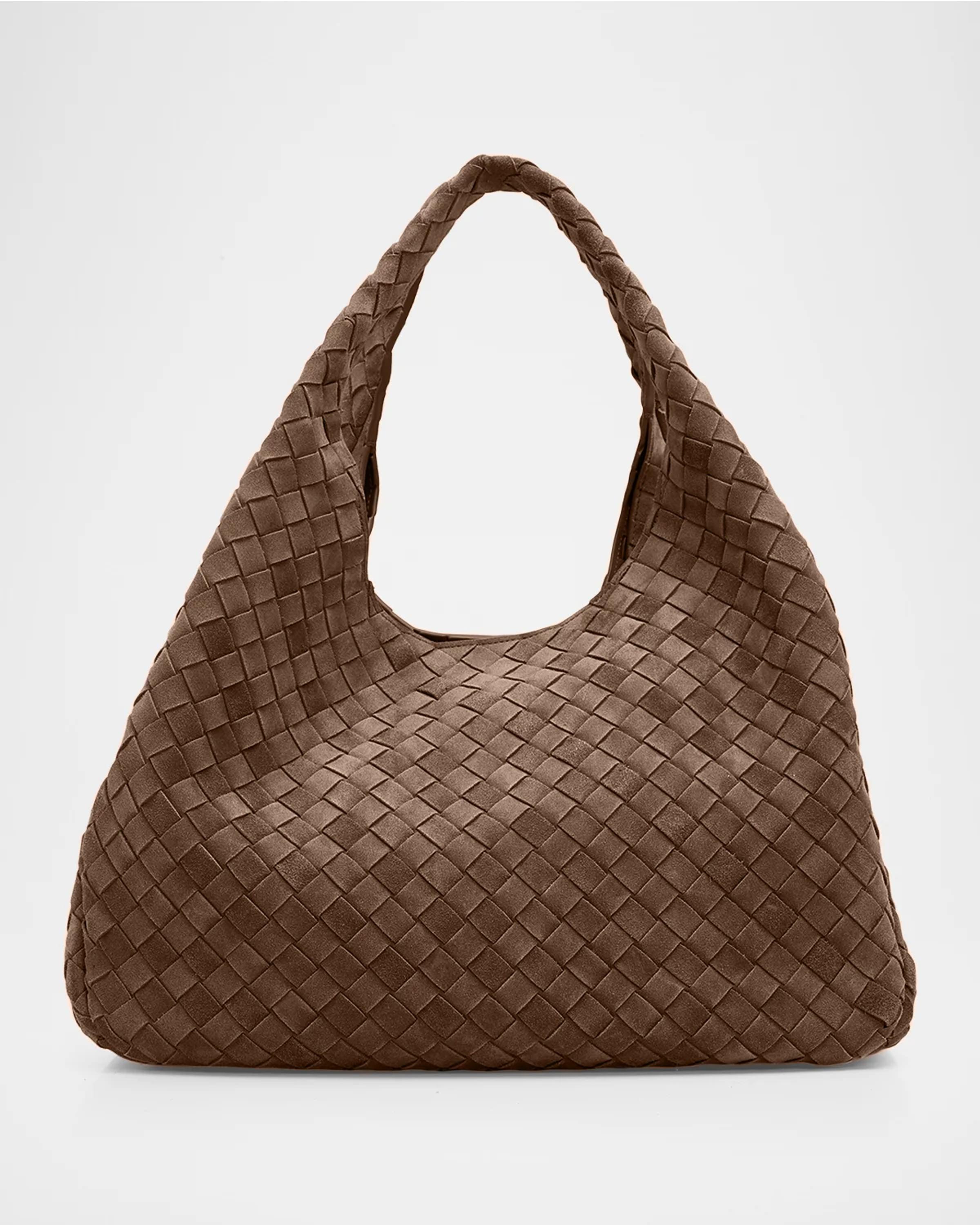 Campana Large Suede Shoulder Bag