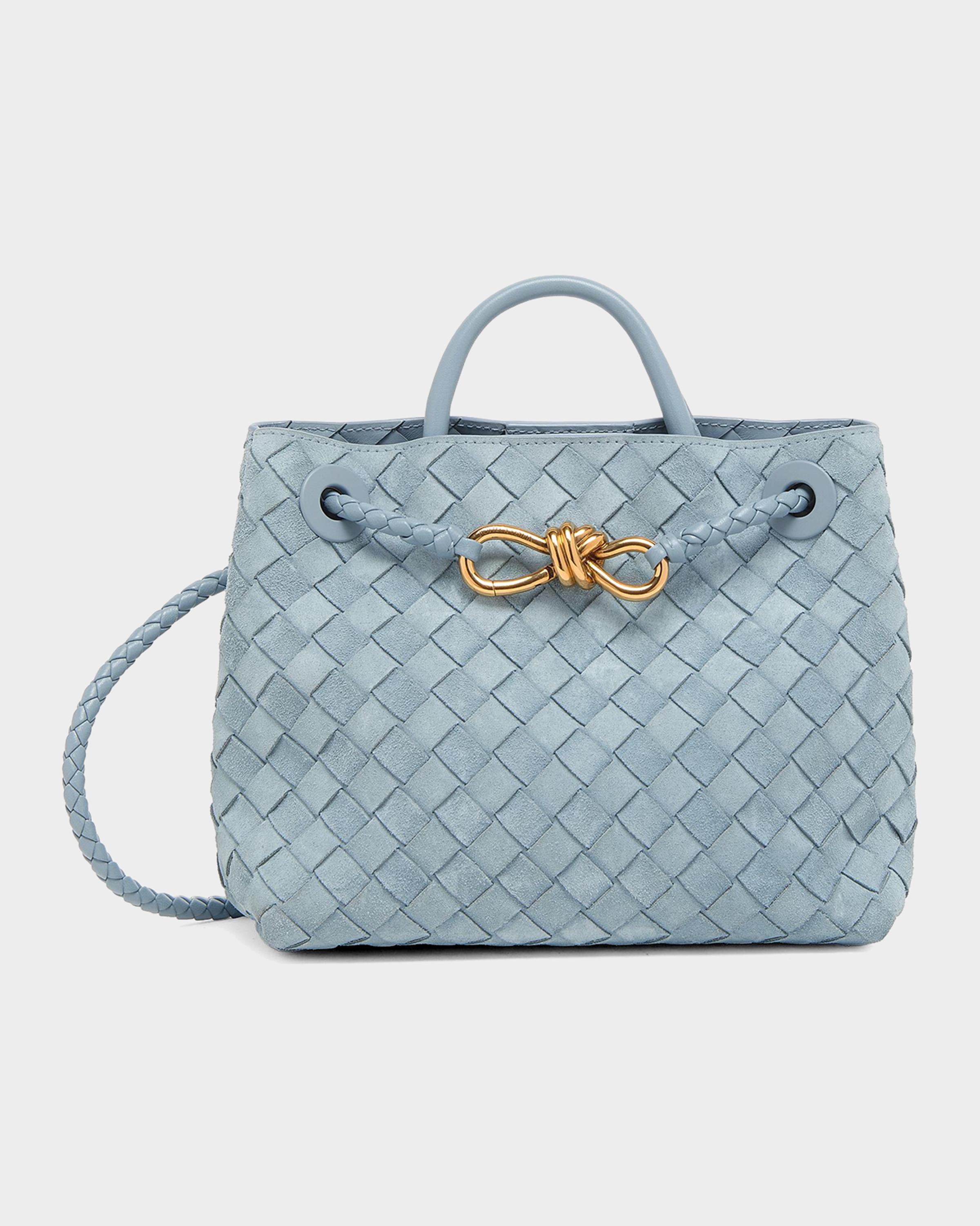 Andiamo Suede Top-Handle Bag