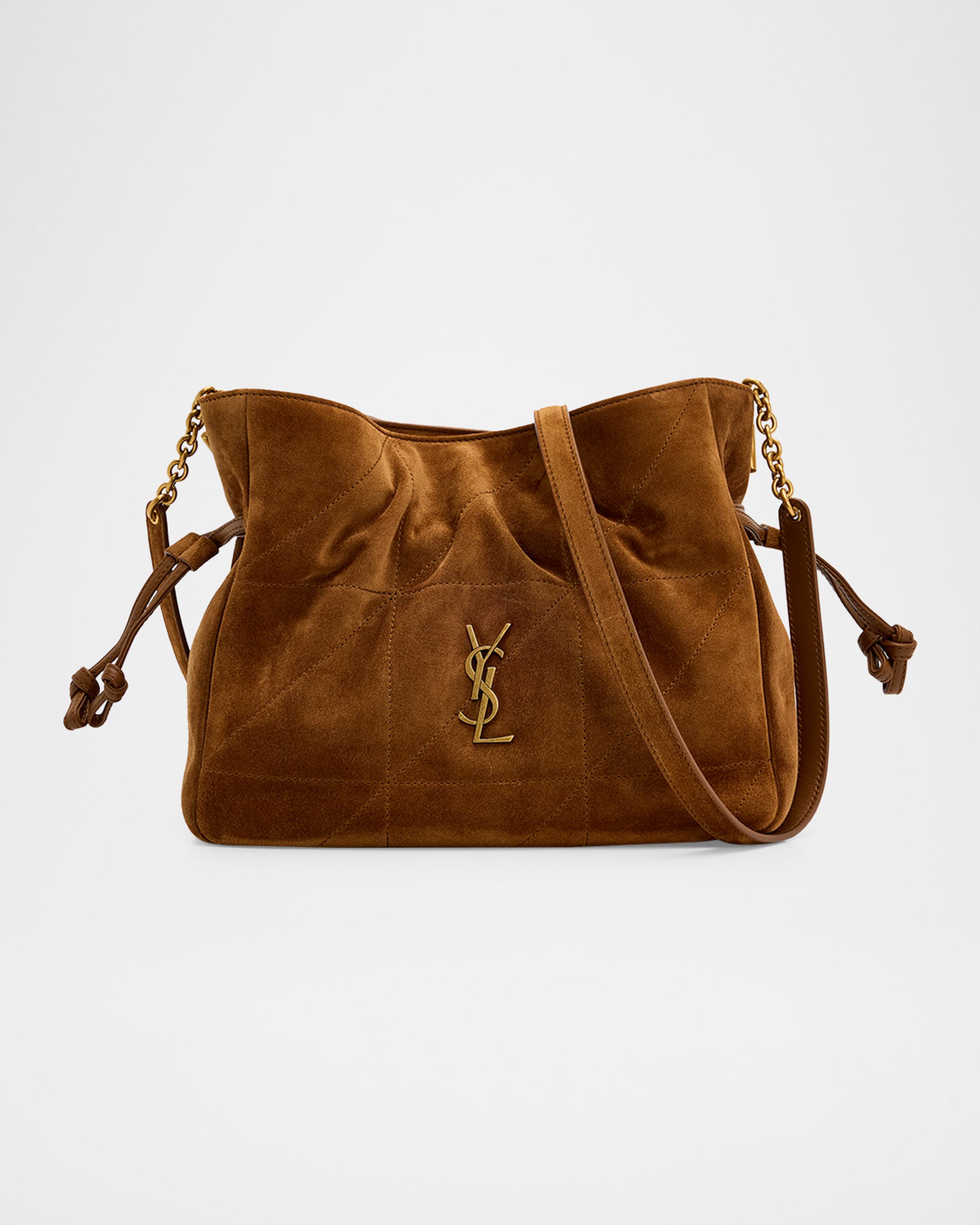 Jamie YSL Quilted Suede Shoulder Bag