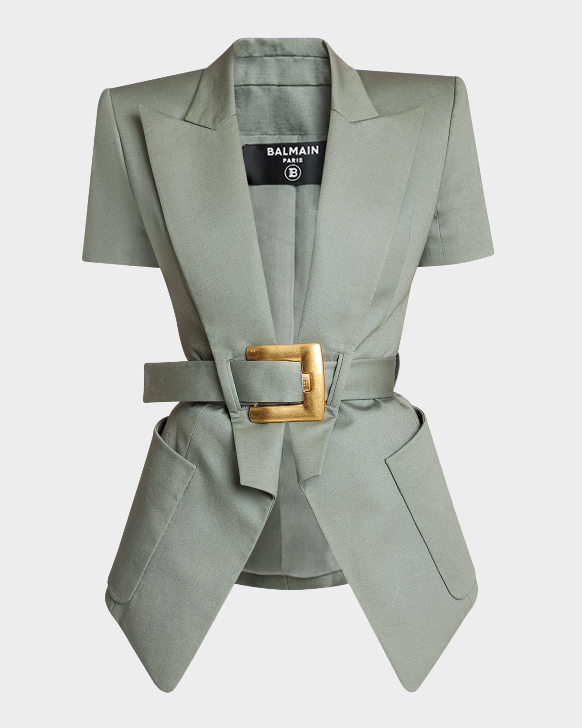 Belted Gabardine Anthem Jacket