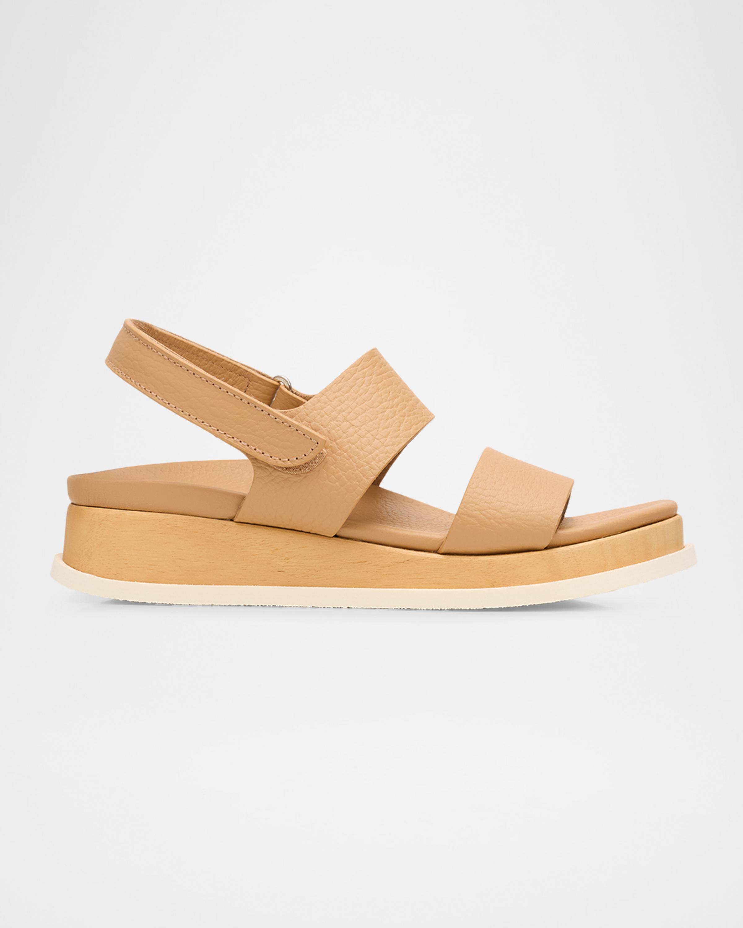 Brooklyn Leather Layered Flatform Sandals