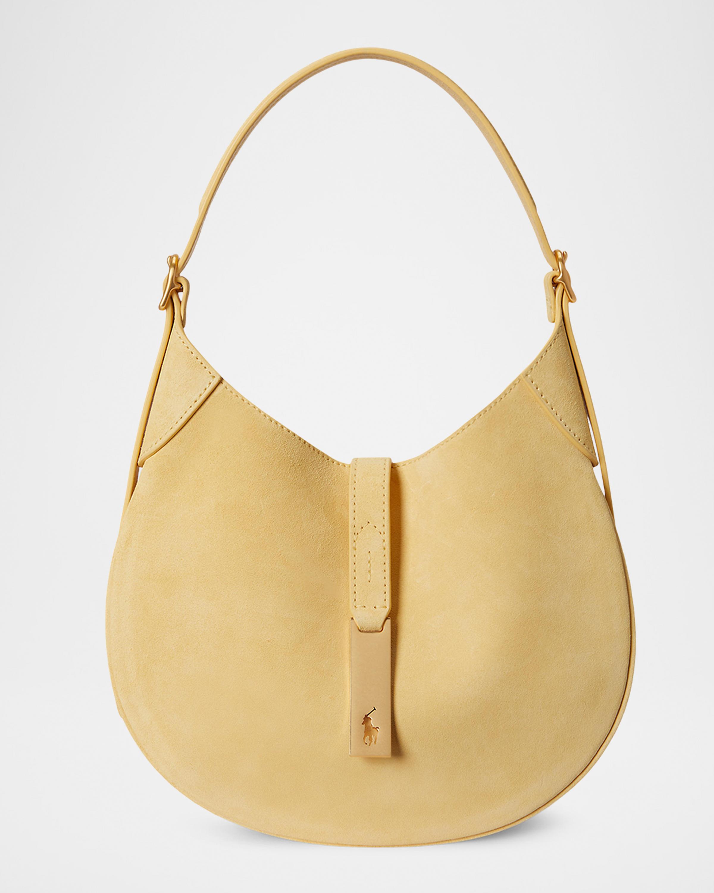Polo ID Suede Small Shoulder Bag