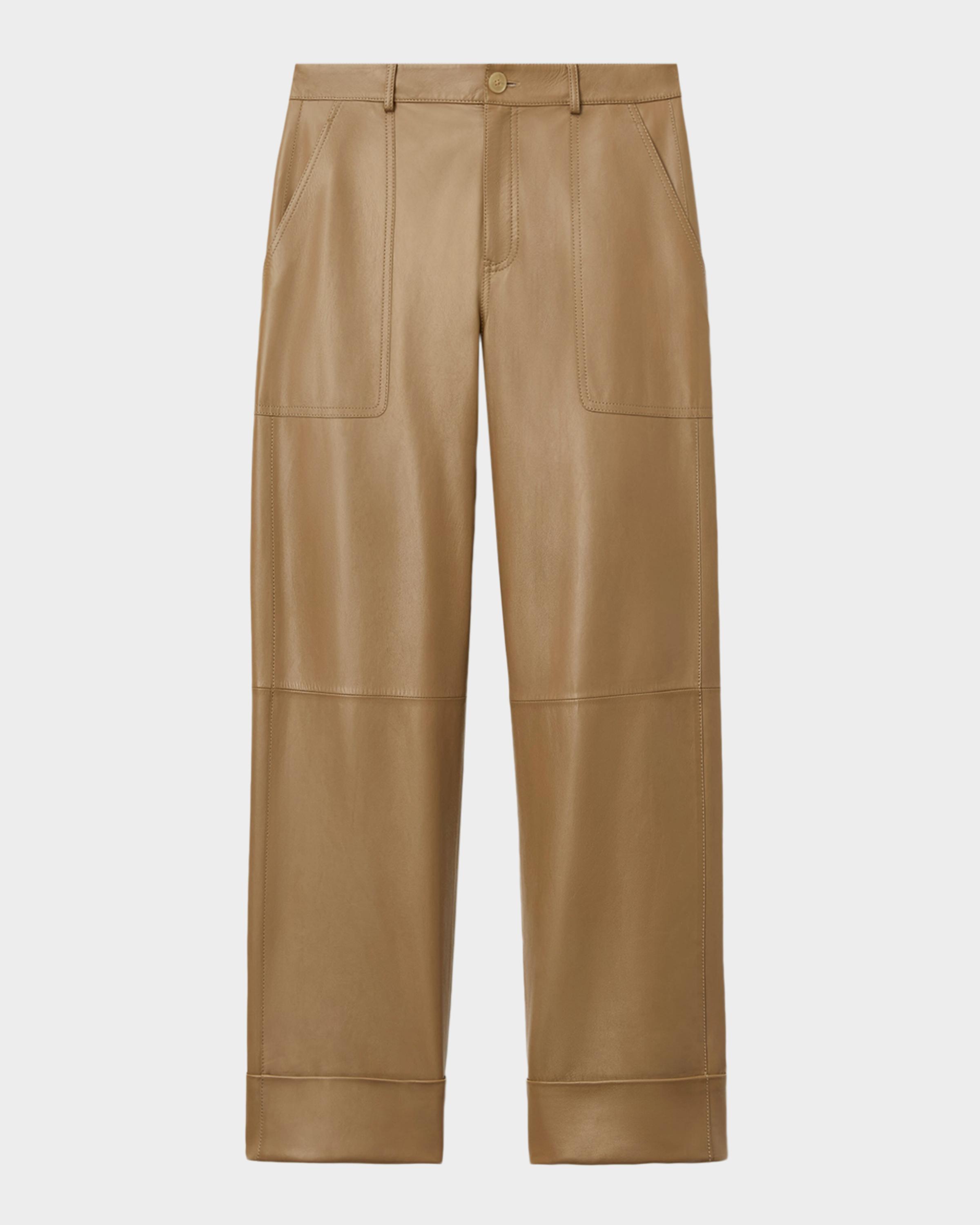 Highline Cropped Nappa Leather Pants