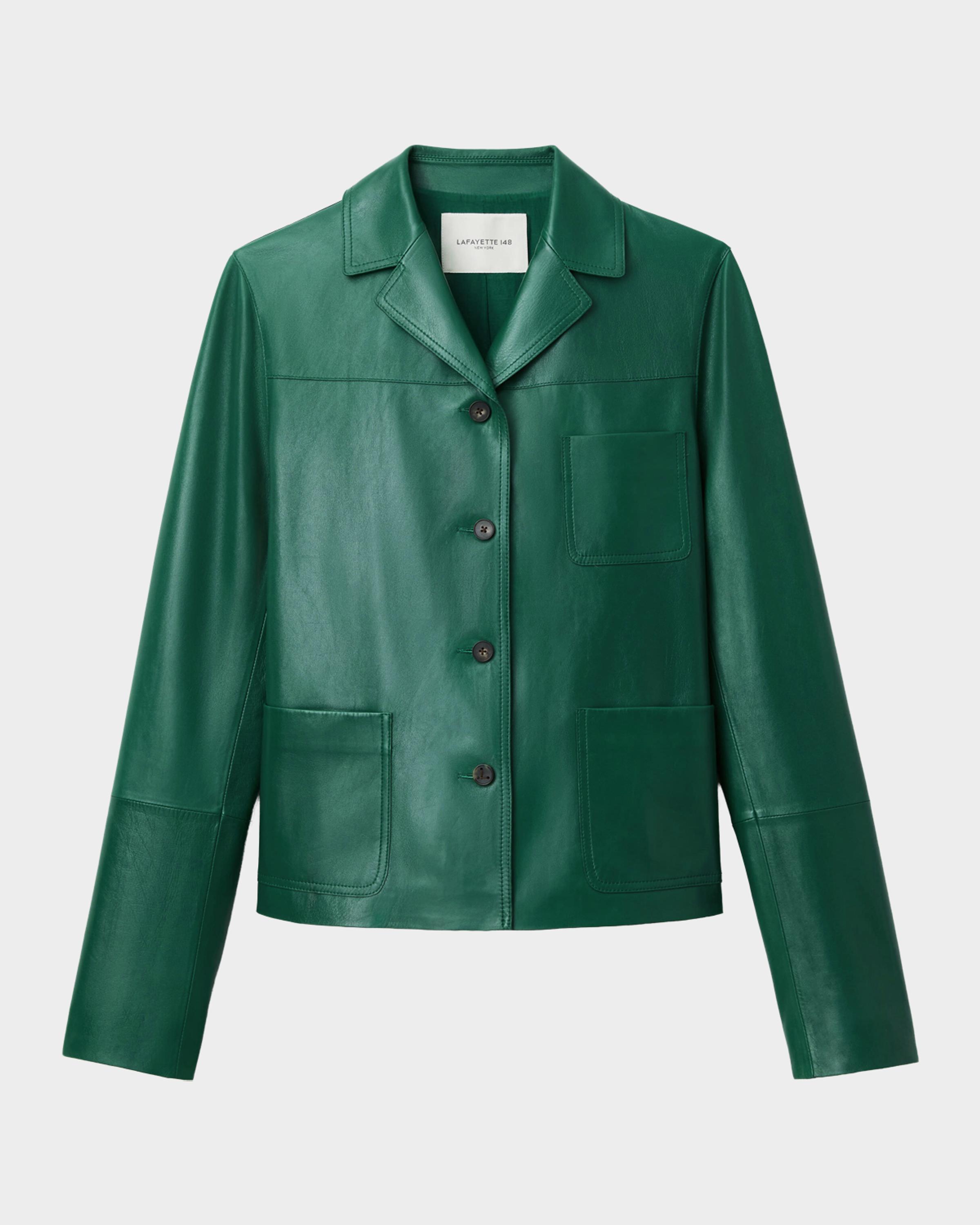 Three-Pocket Nappa Leather Jacket