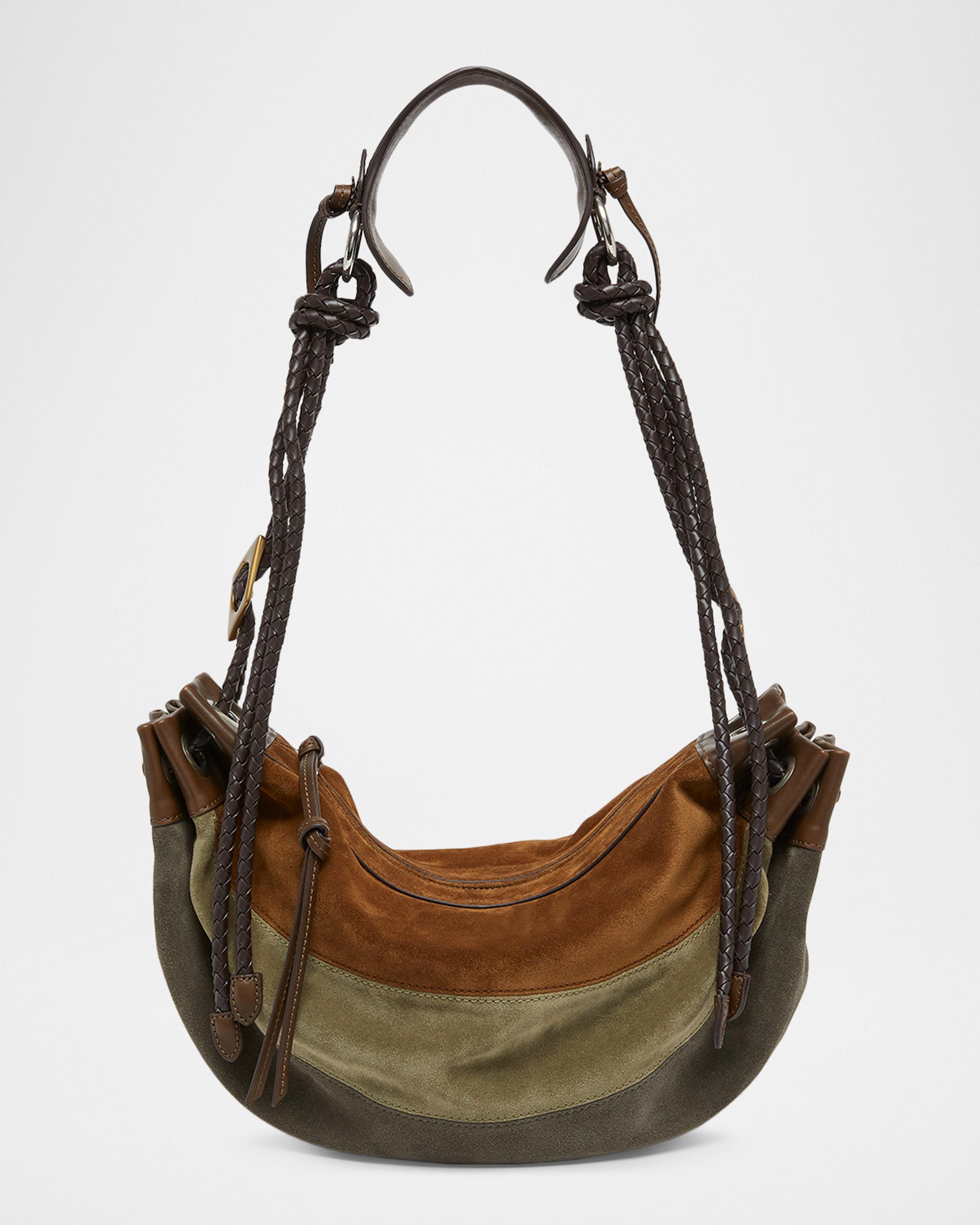 Maia Medium Suede Shoulder Bag