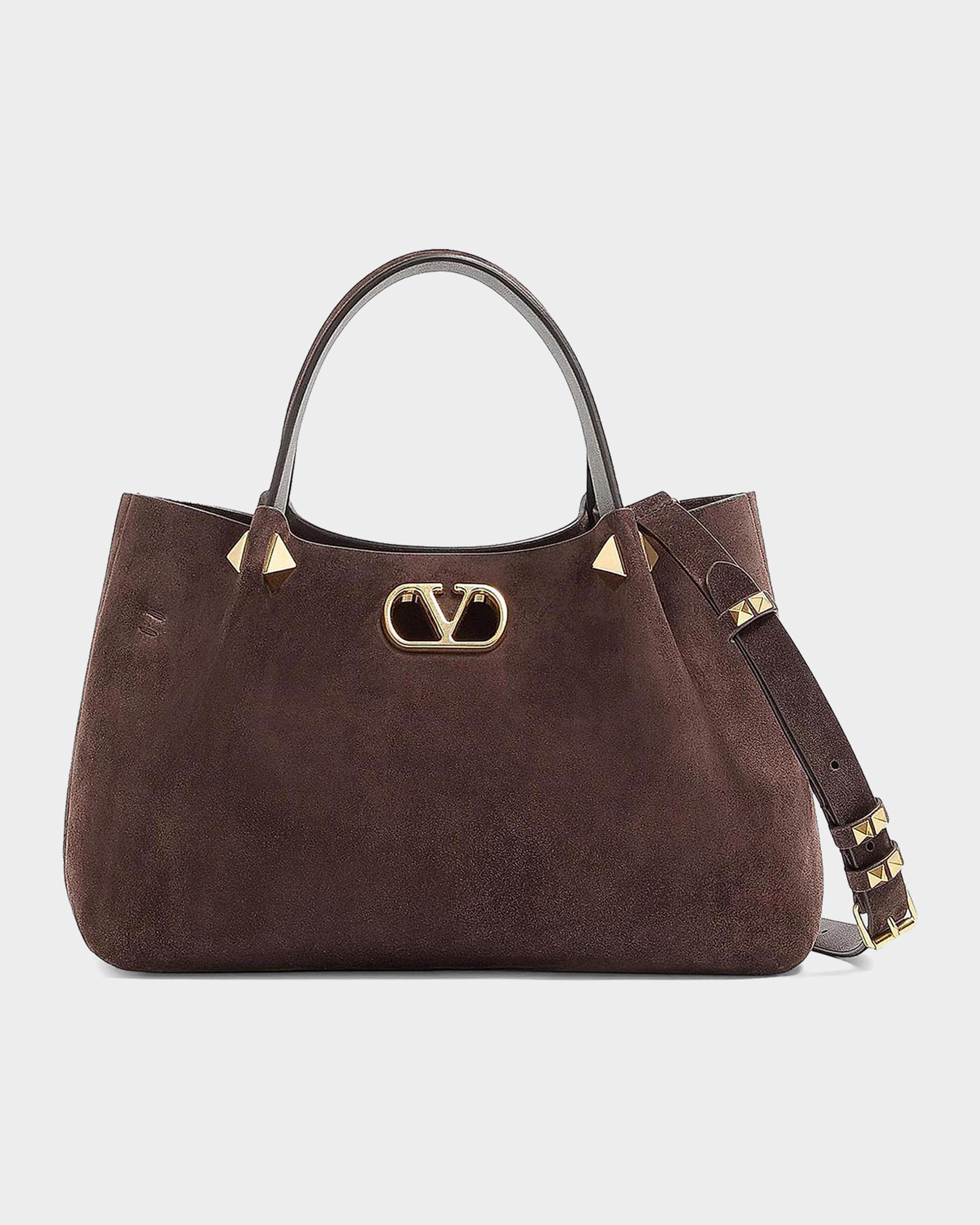 Small Suede Shopping Bag