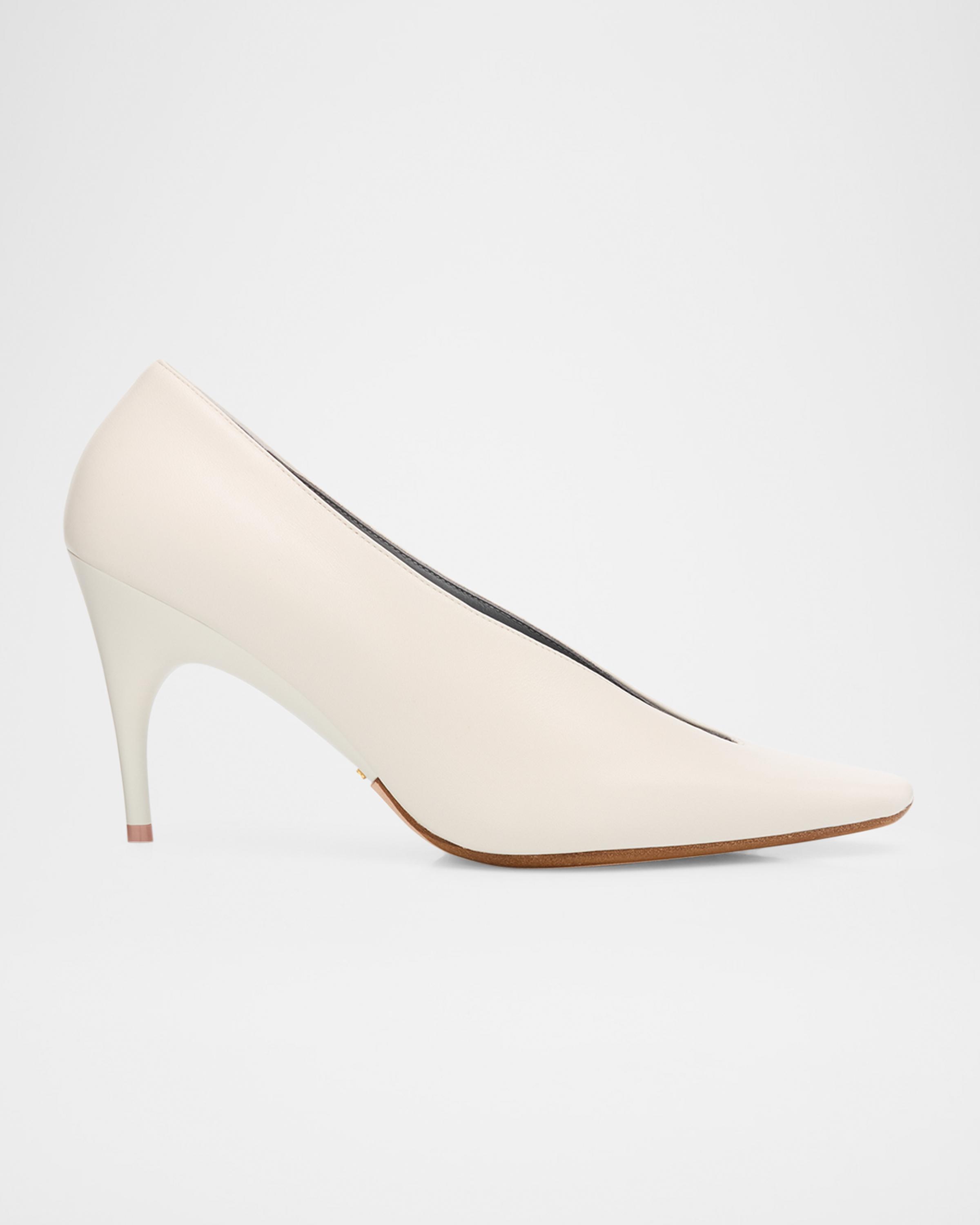 90mm Duchesse Nappa Leather Pumps