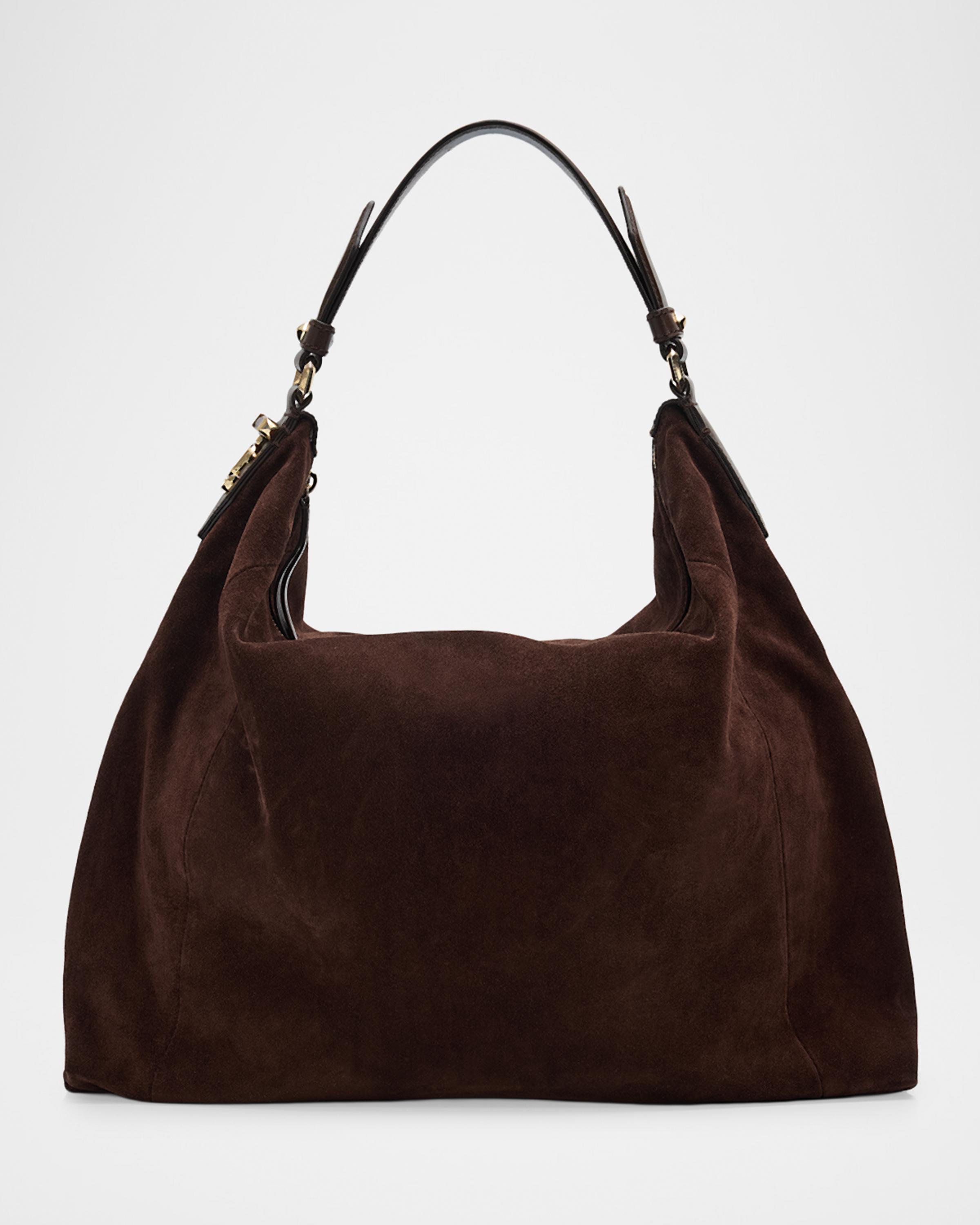 Ana Slouchy Suede Hobo Bag