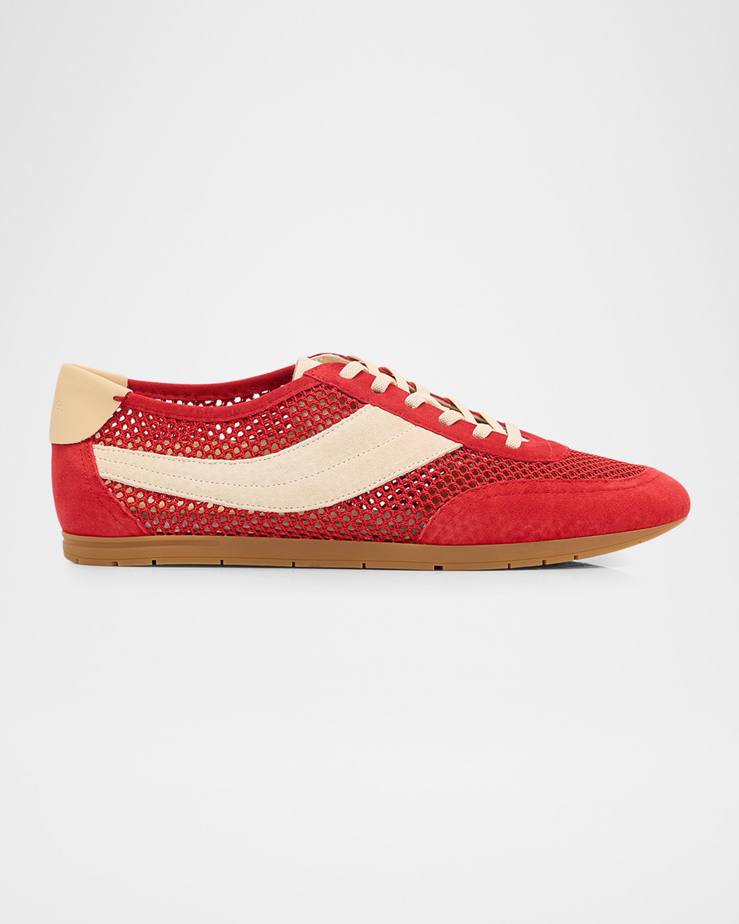 La Runner Suede Netting Sneakers