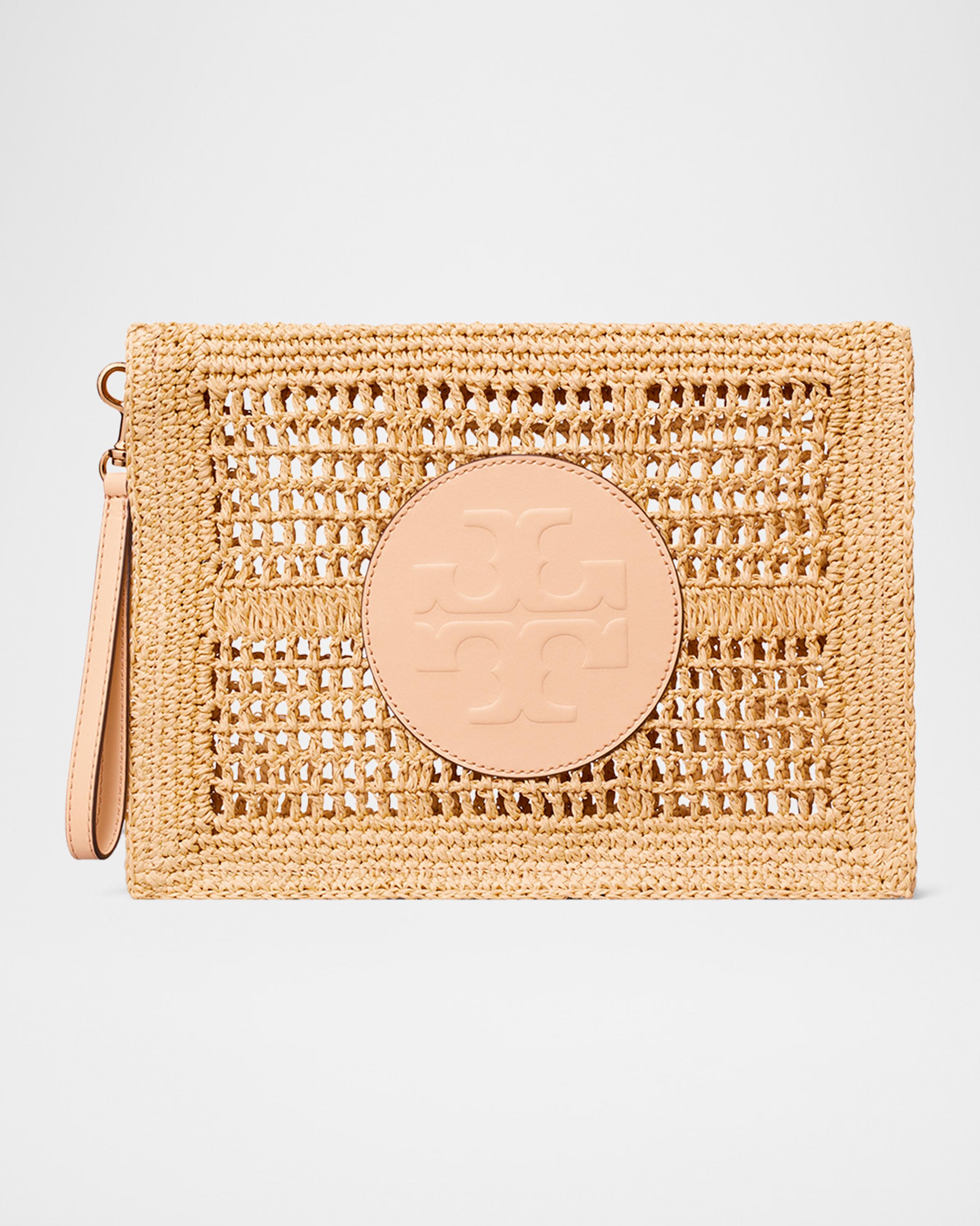 Ella Hand-Crocheted Paper Raffia Pouch Bag
