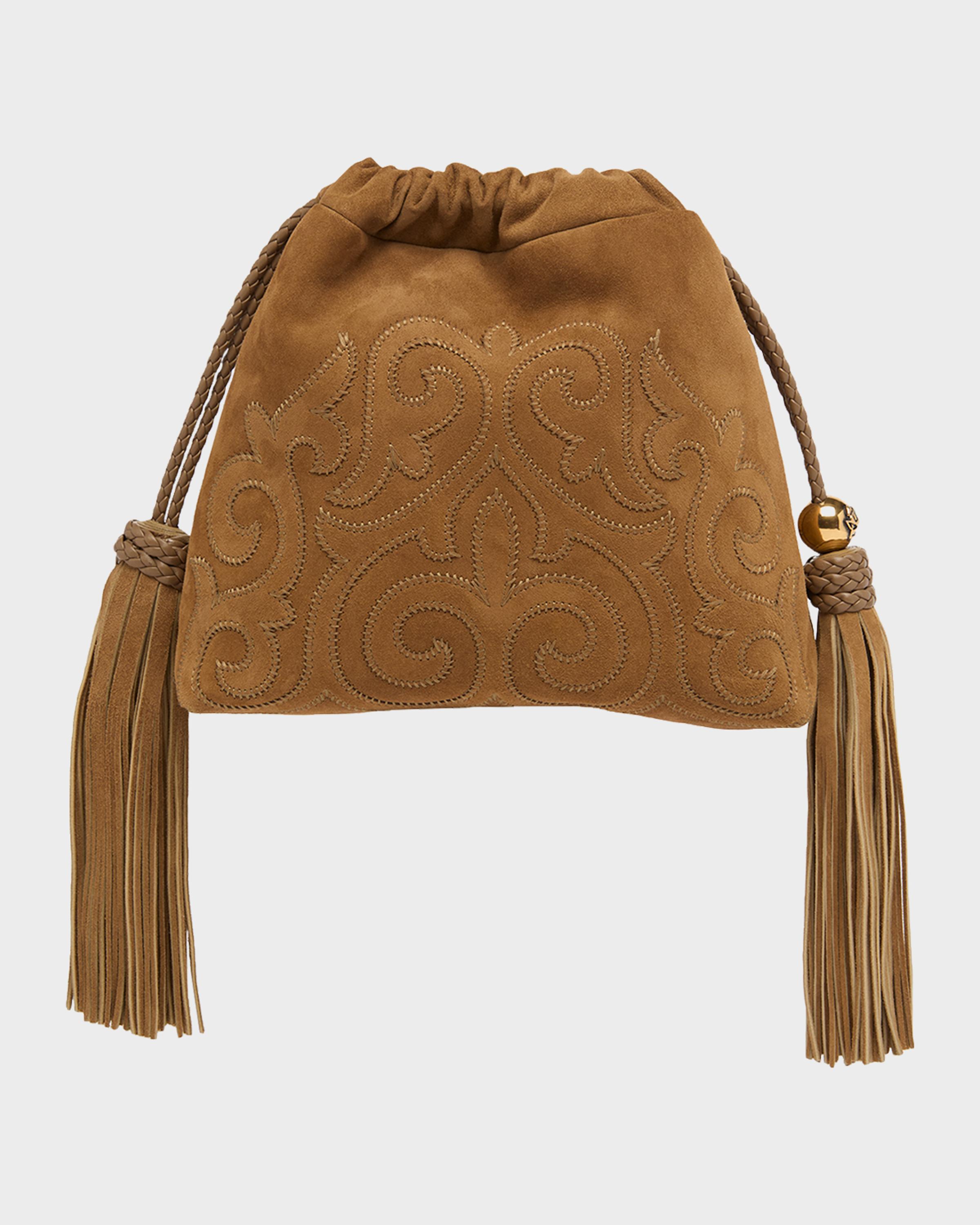 Kalispera Extra-Small Suede Shoulder Bag