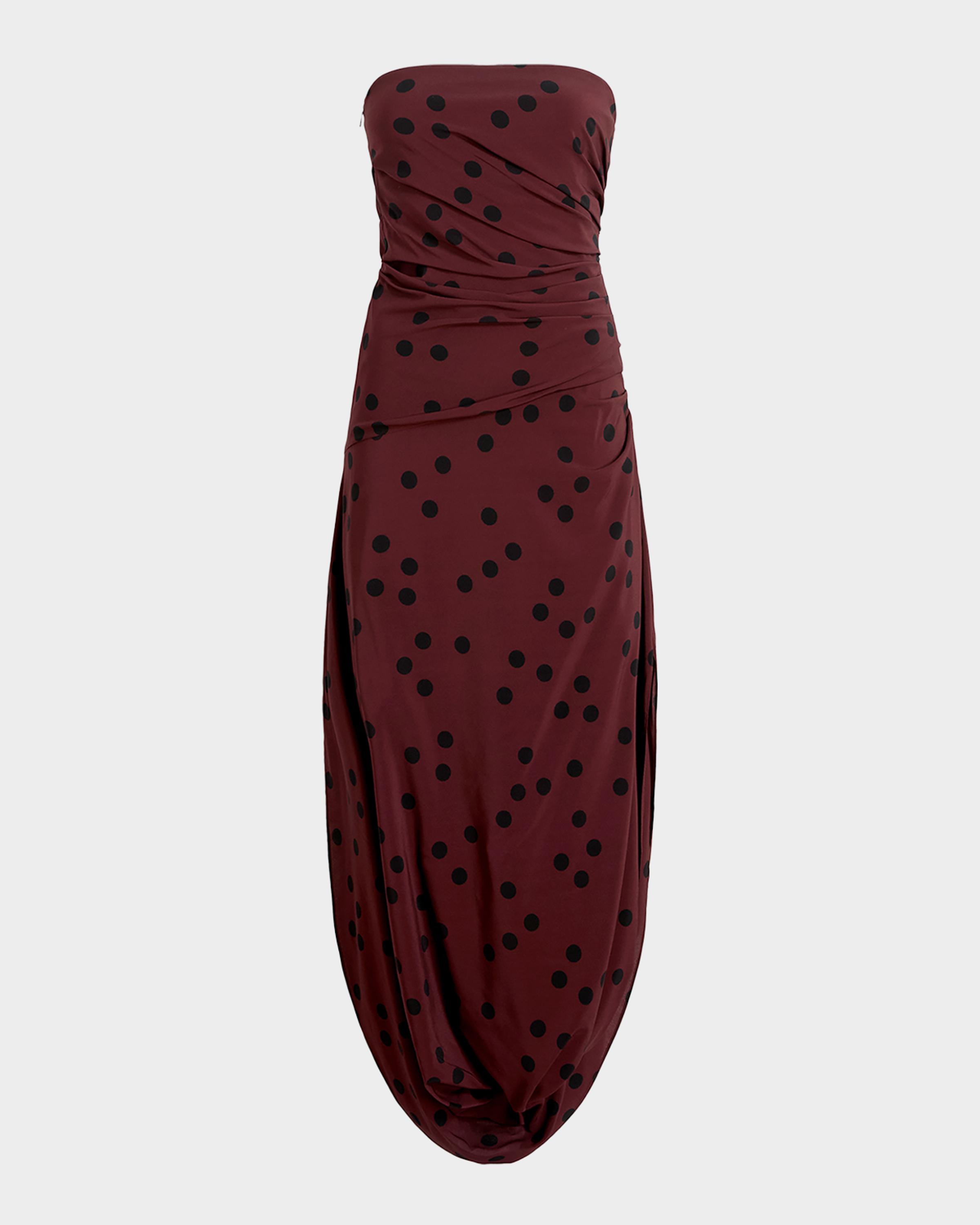 Nayara Printed Dot Stetch Viscose Dress