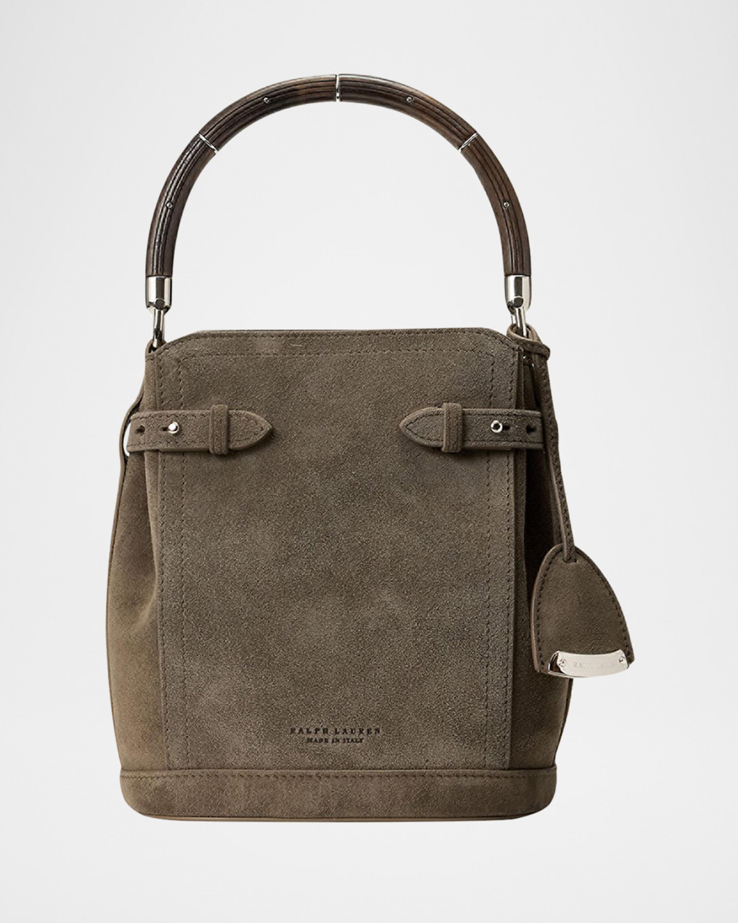 The Ralph Calf-Suede Small Bucket Bag