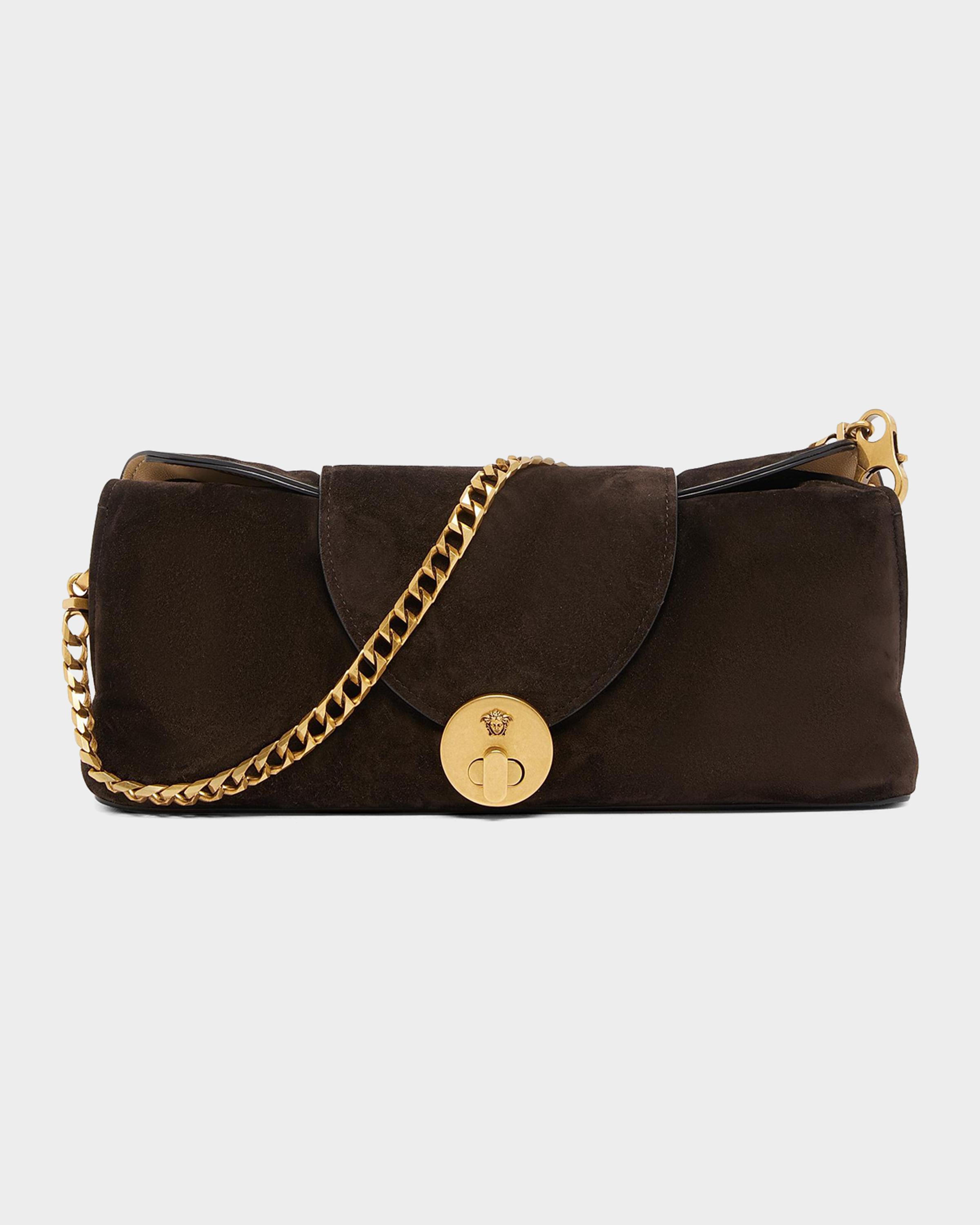 Medusa Suede Clutch