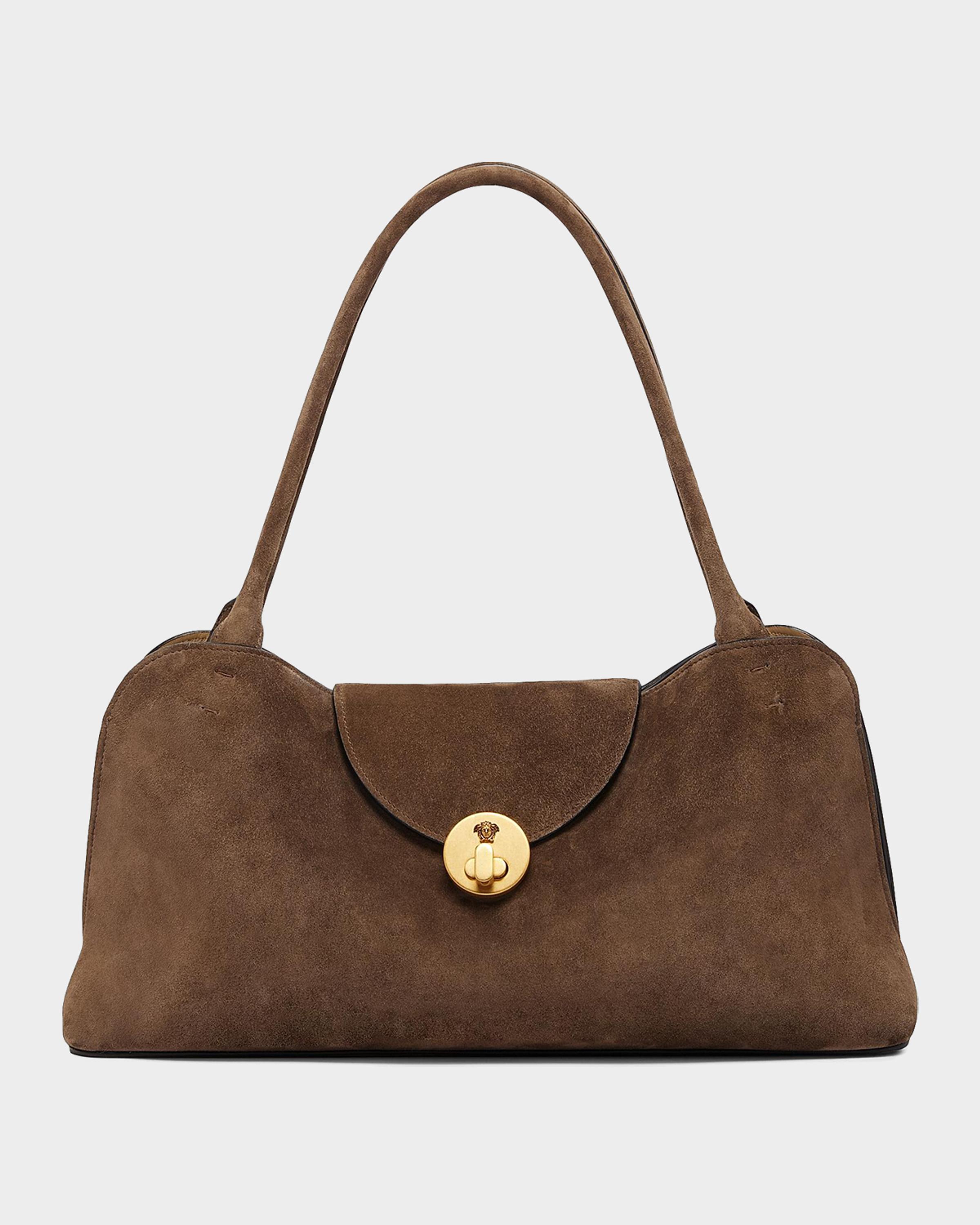 Medium Suede Shoulder Bag