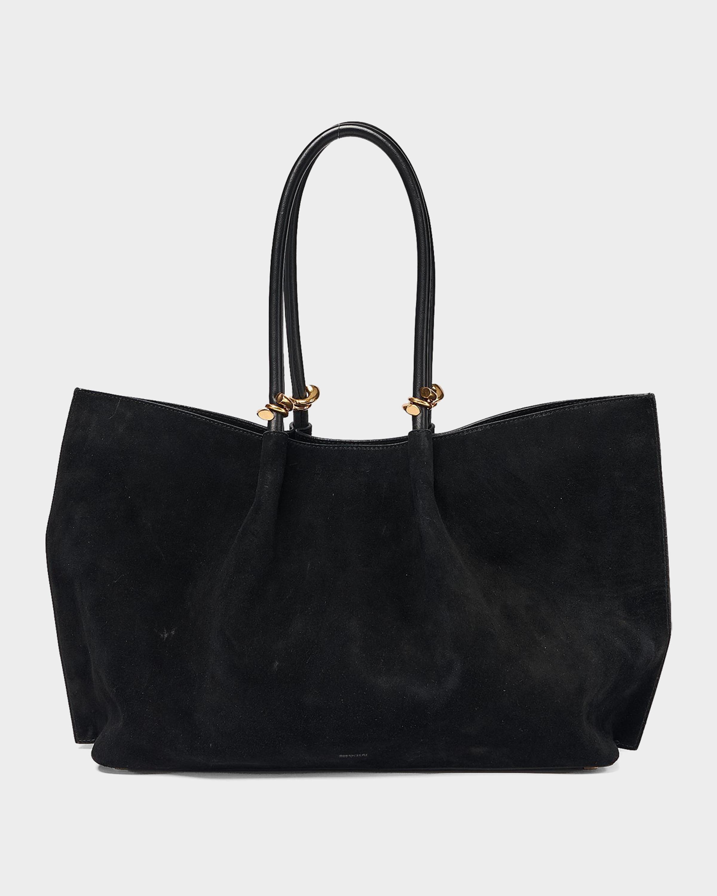 Devon Pinched Suede Tote Bag