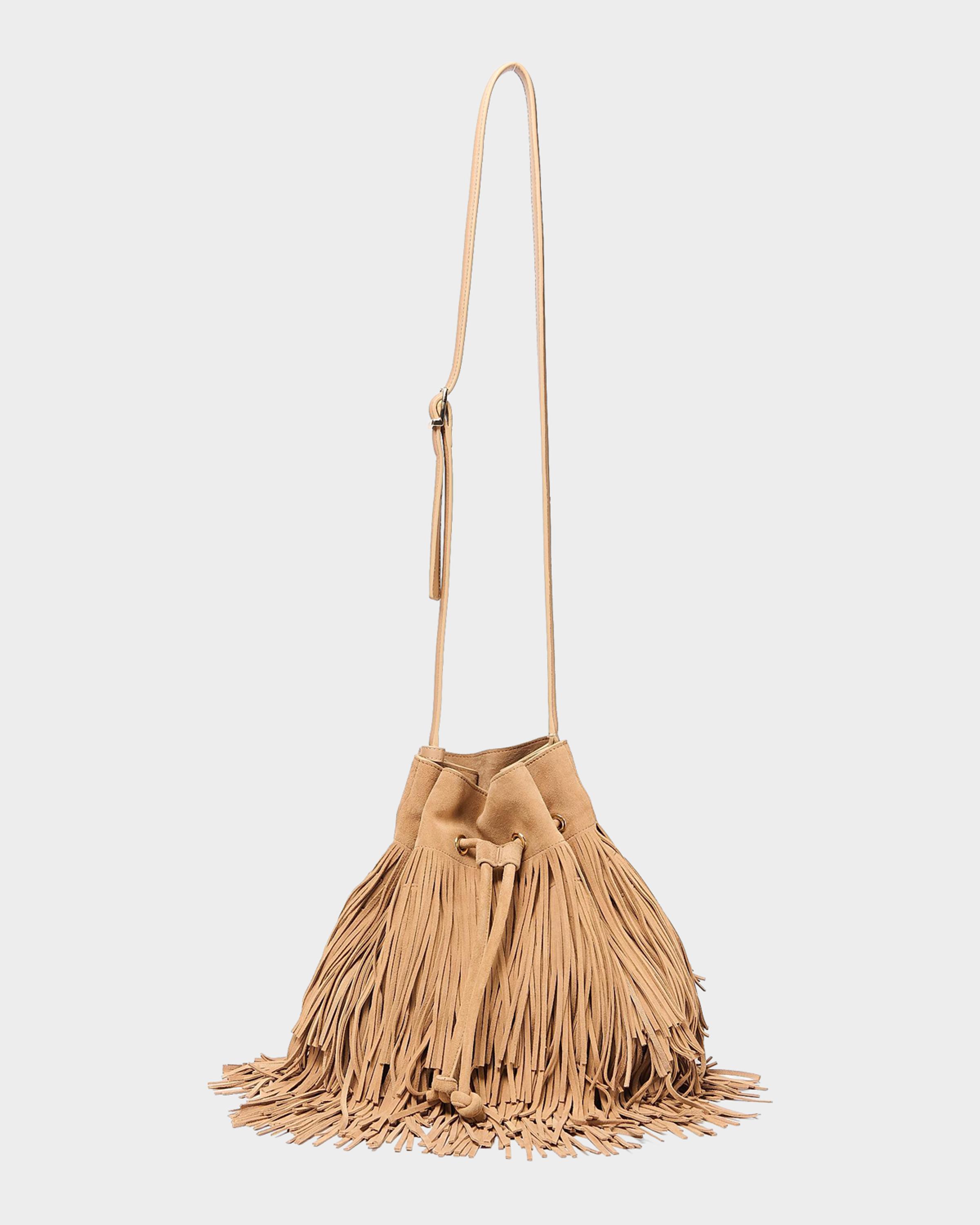 Marena Fringed Suede Crossbody Bag