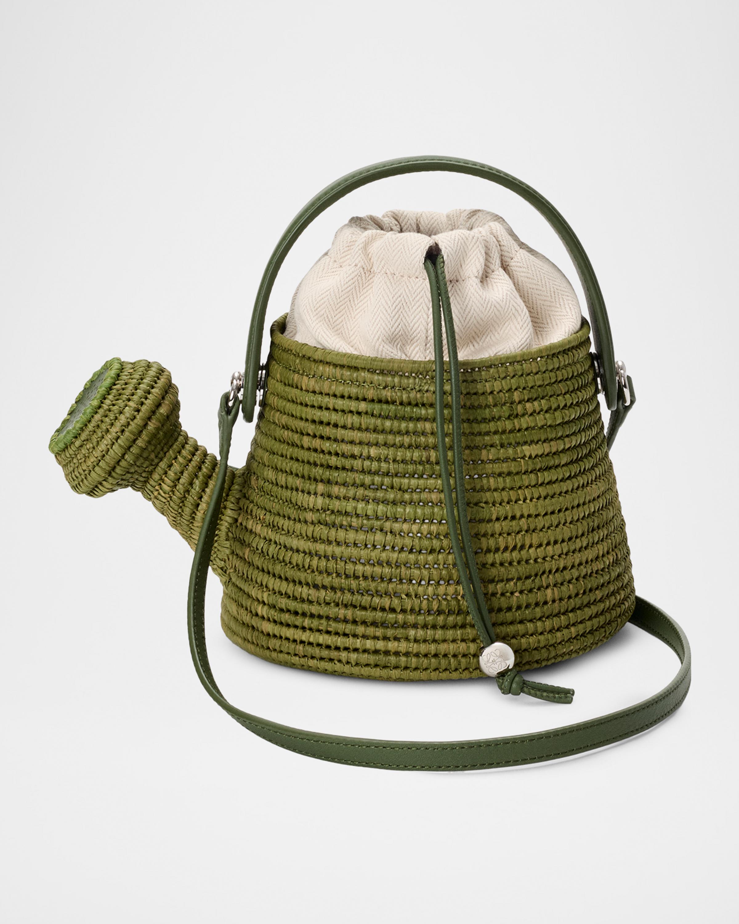 x Paula's Ibiza Raffia Watering Can Crossbody Bag