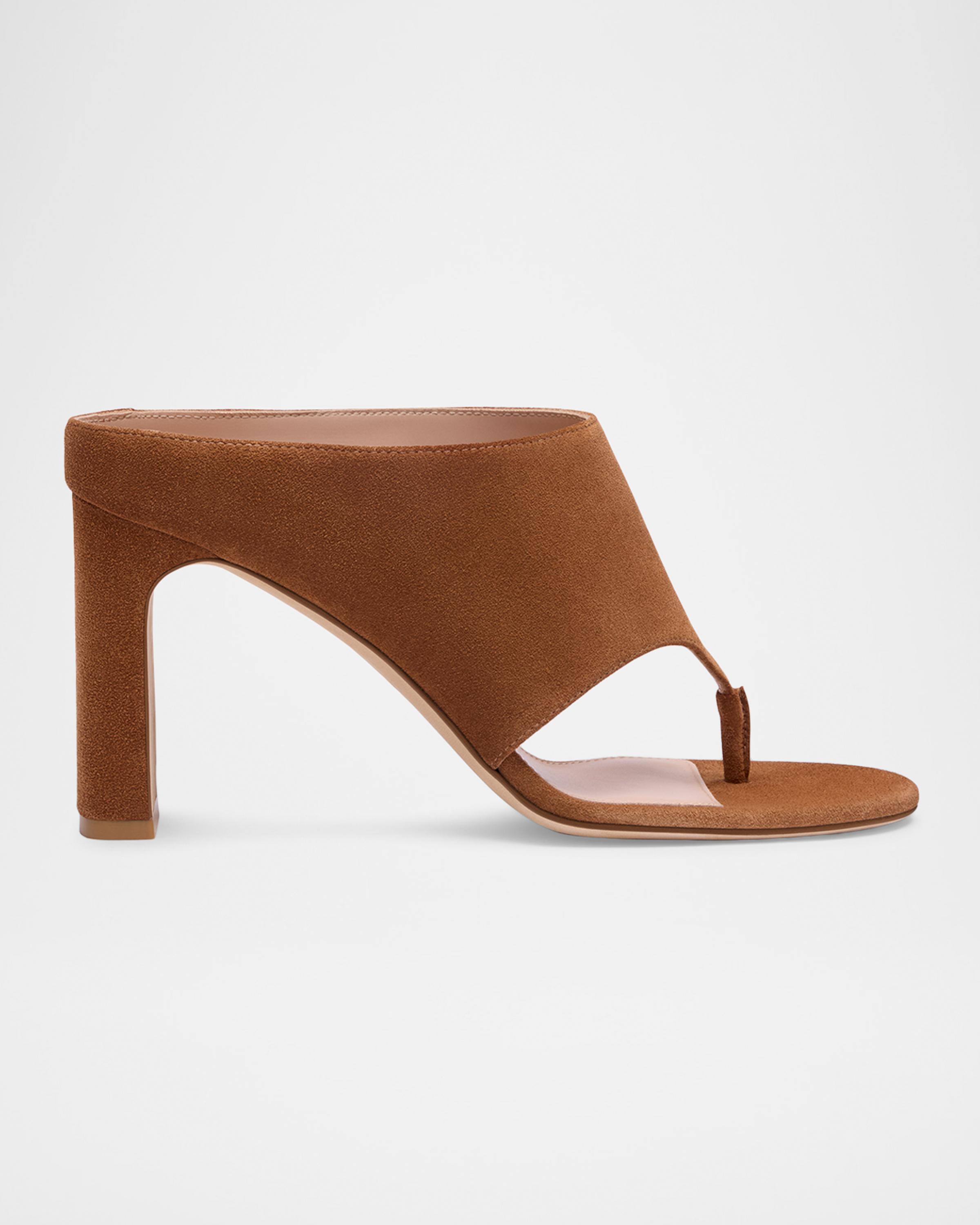 85mm Babette Suede Thong Sandals