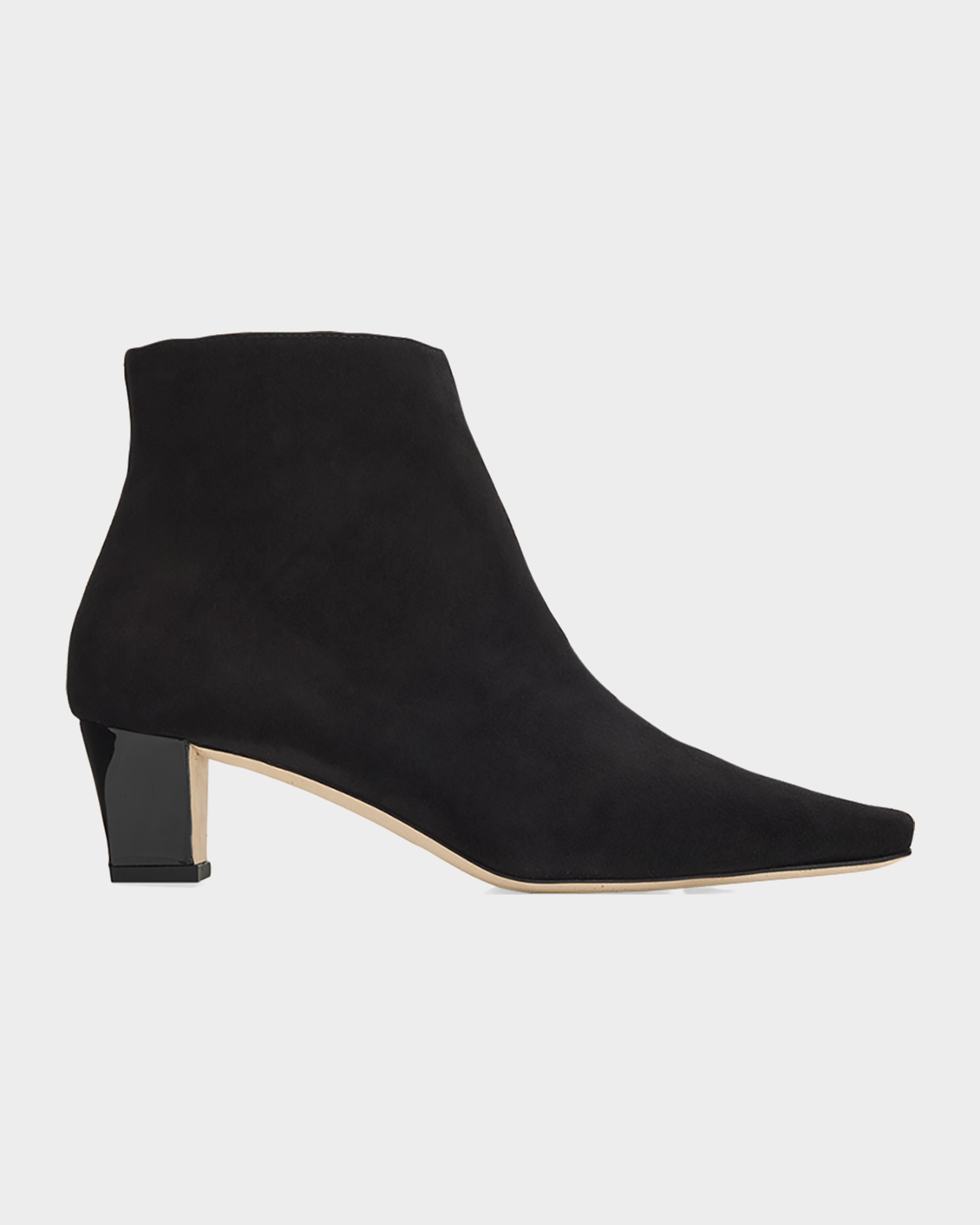 Jaima Suede Side-Zip Ankle Boots