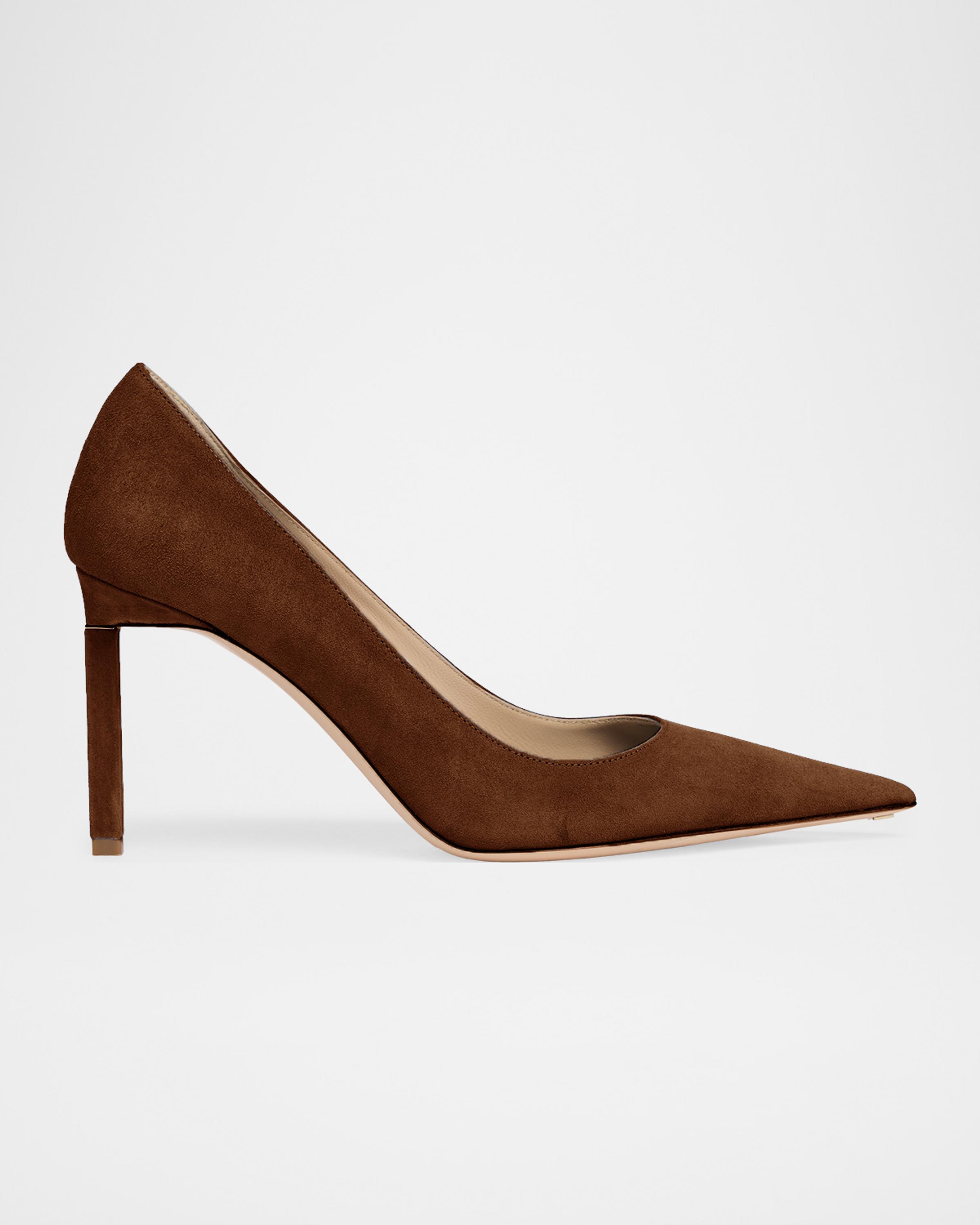 85mm Suede T-Stiletto Pumps