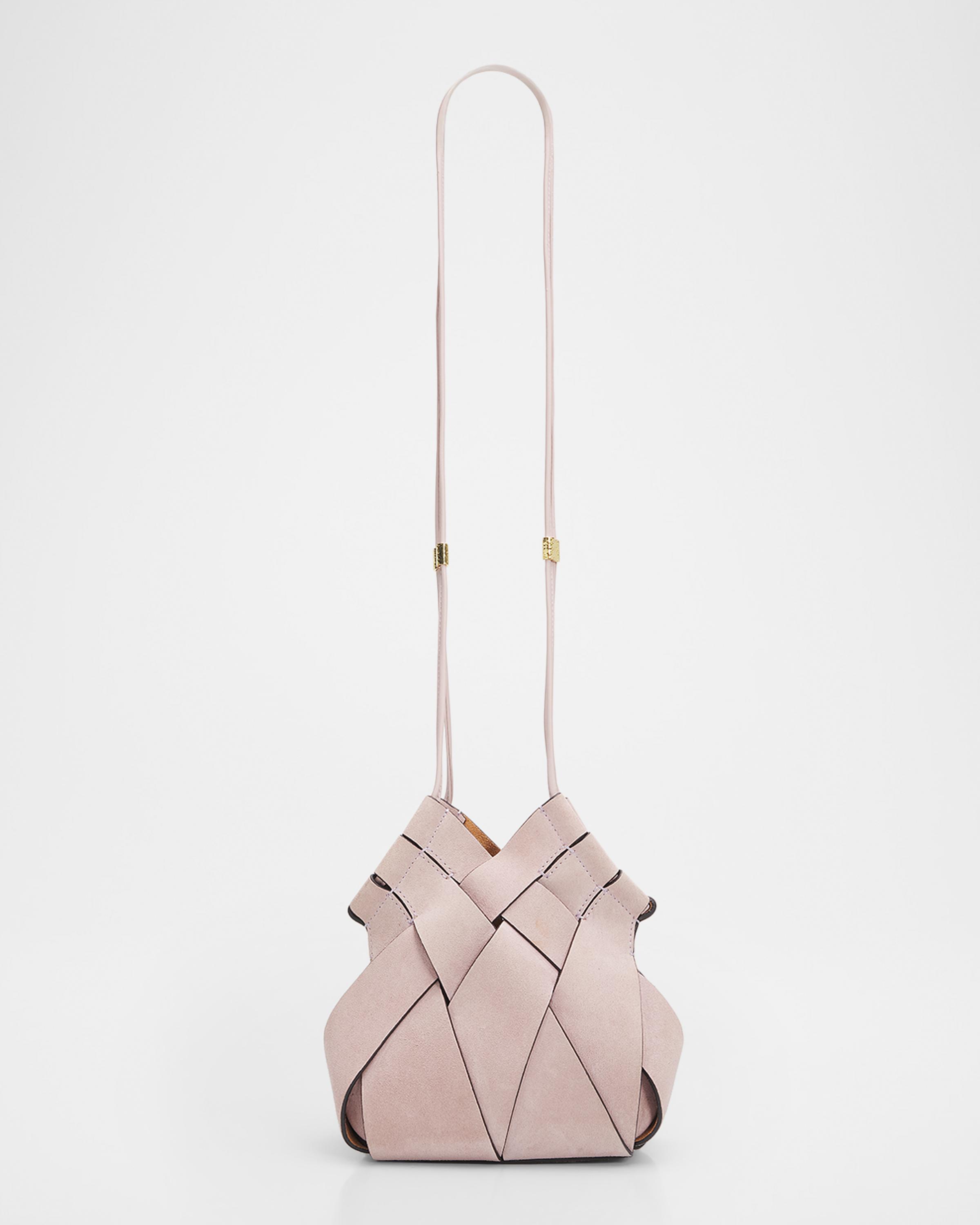 Charlotte Woven Suede Crossbody Bag