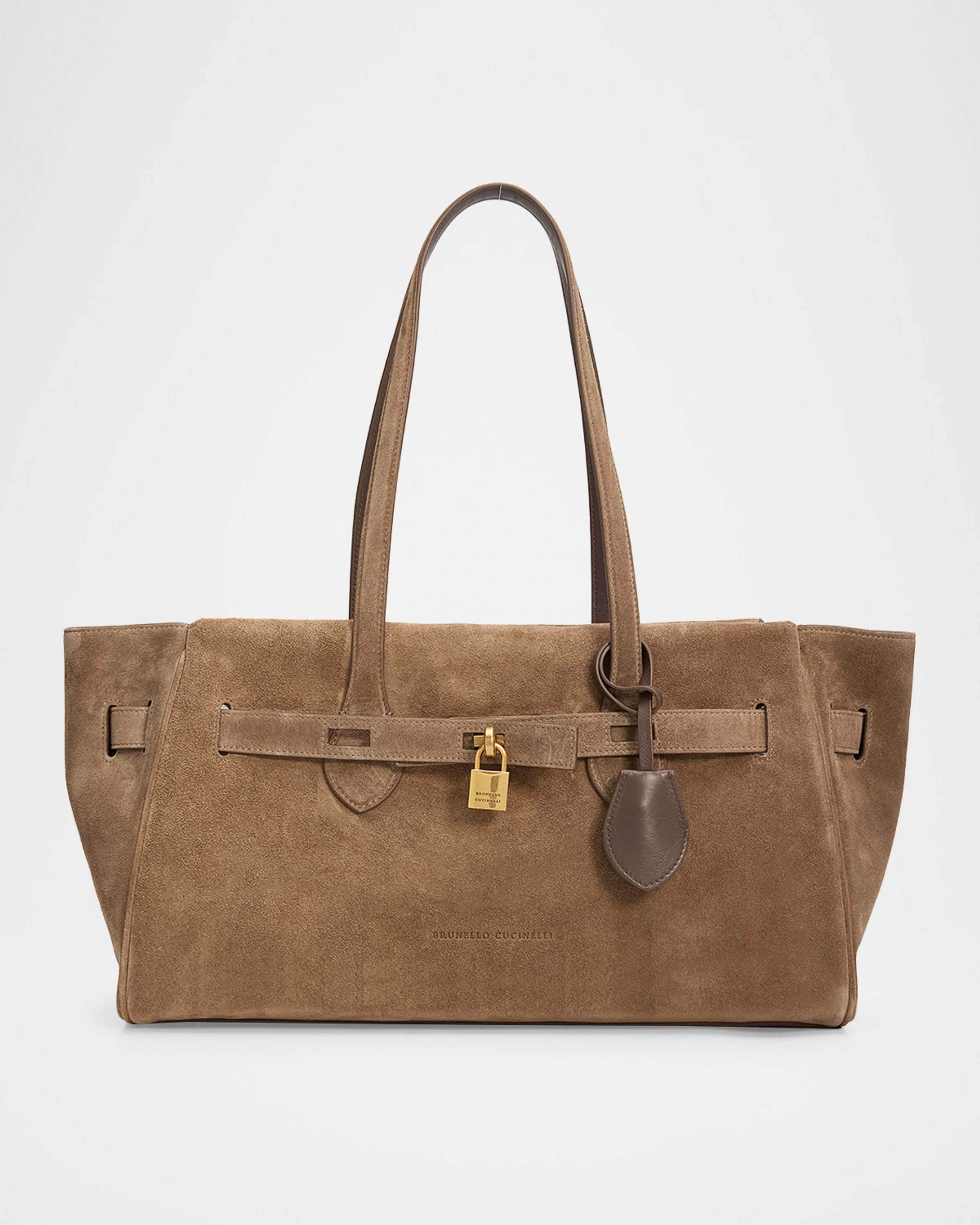 Explorer Suede Shoulder Bag