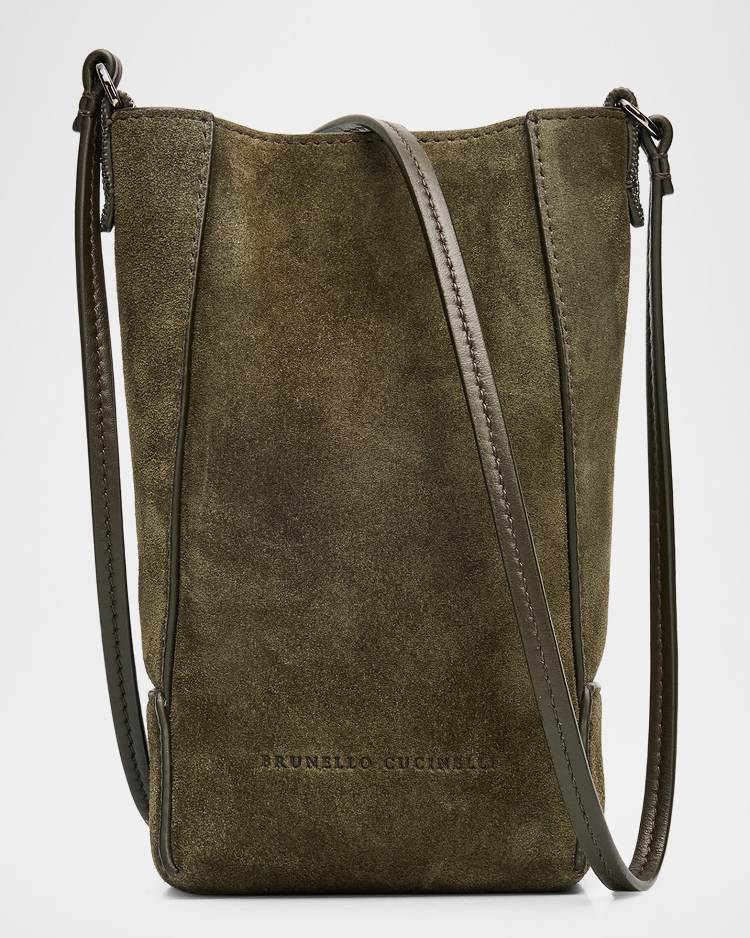 Suede Crossbody Bag