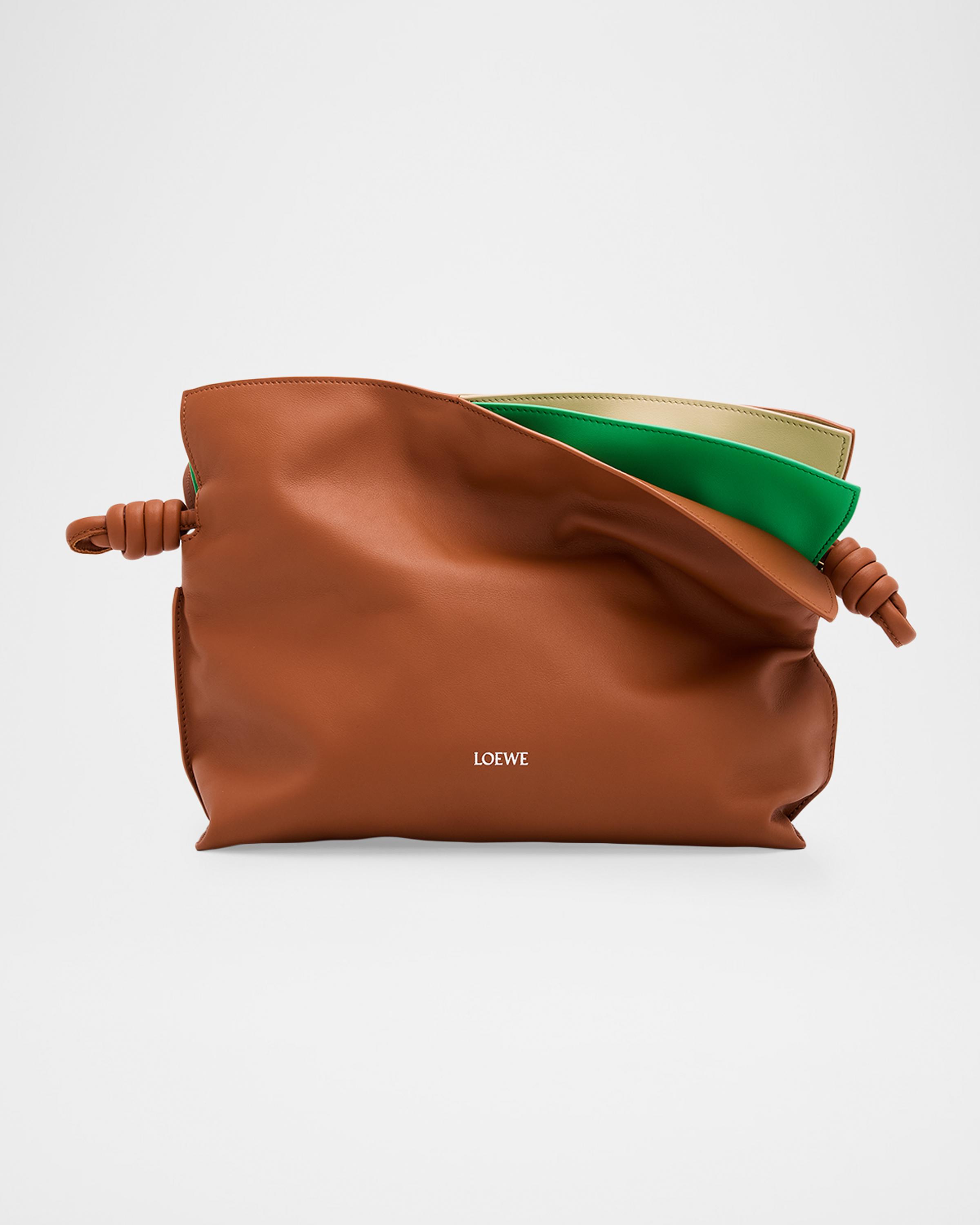 Flamenco Layered Leather Clutch Bag