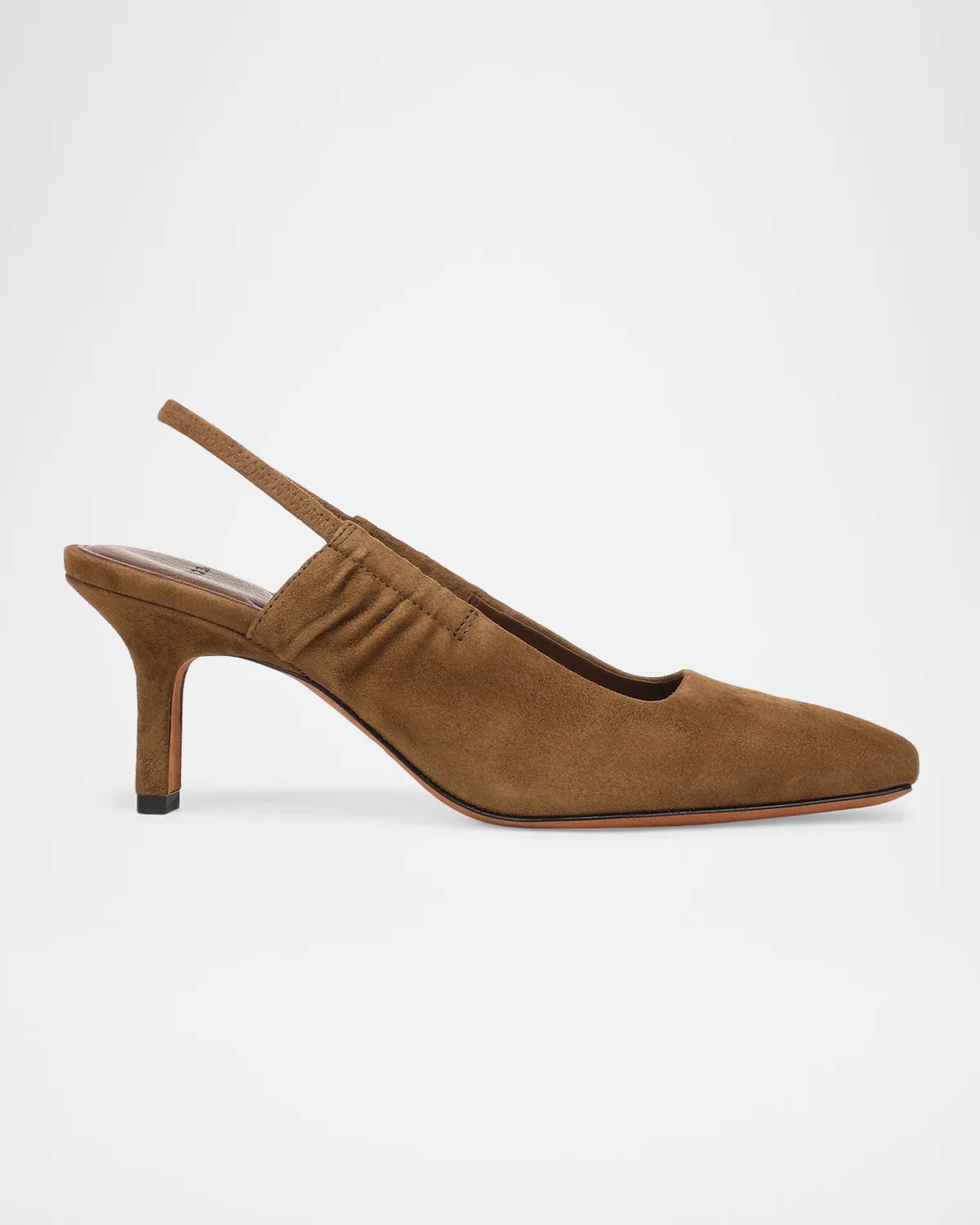 65mm Venice Suede Slingback Pumps