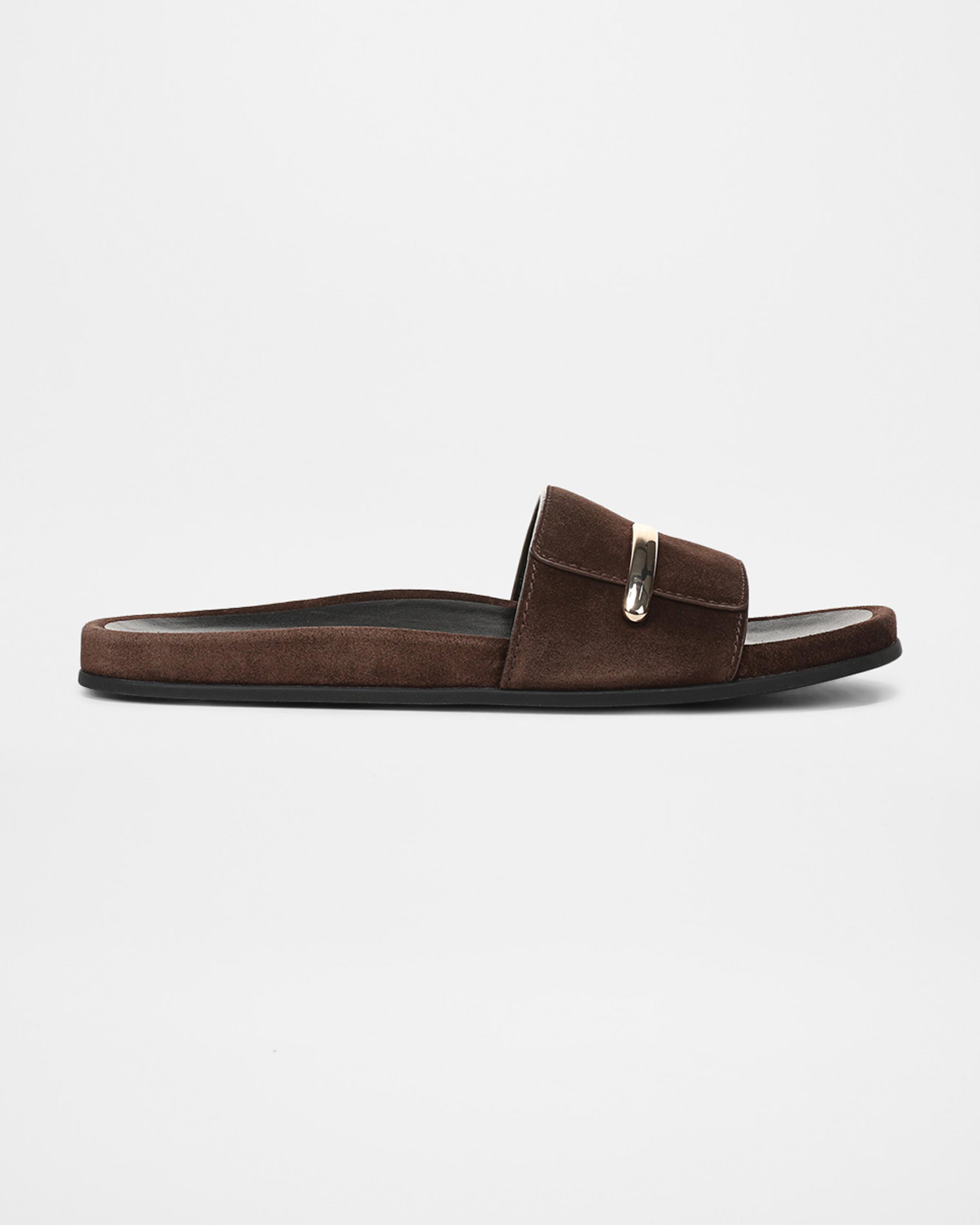 Sadie Suede Slide Sandals